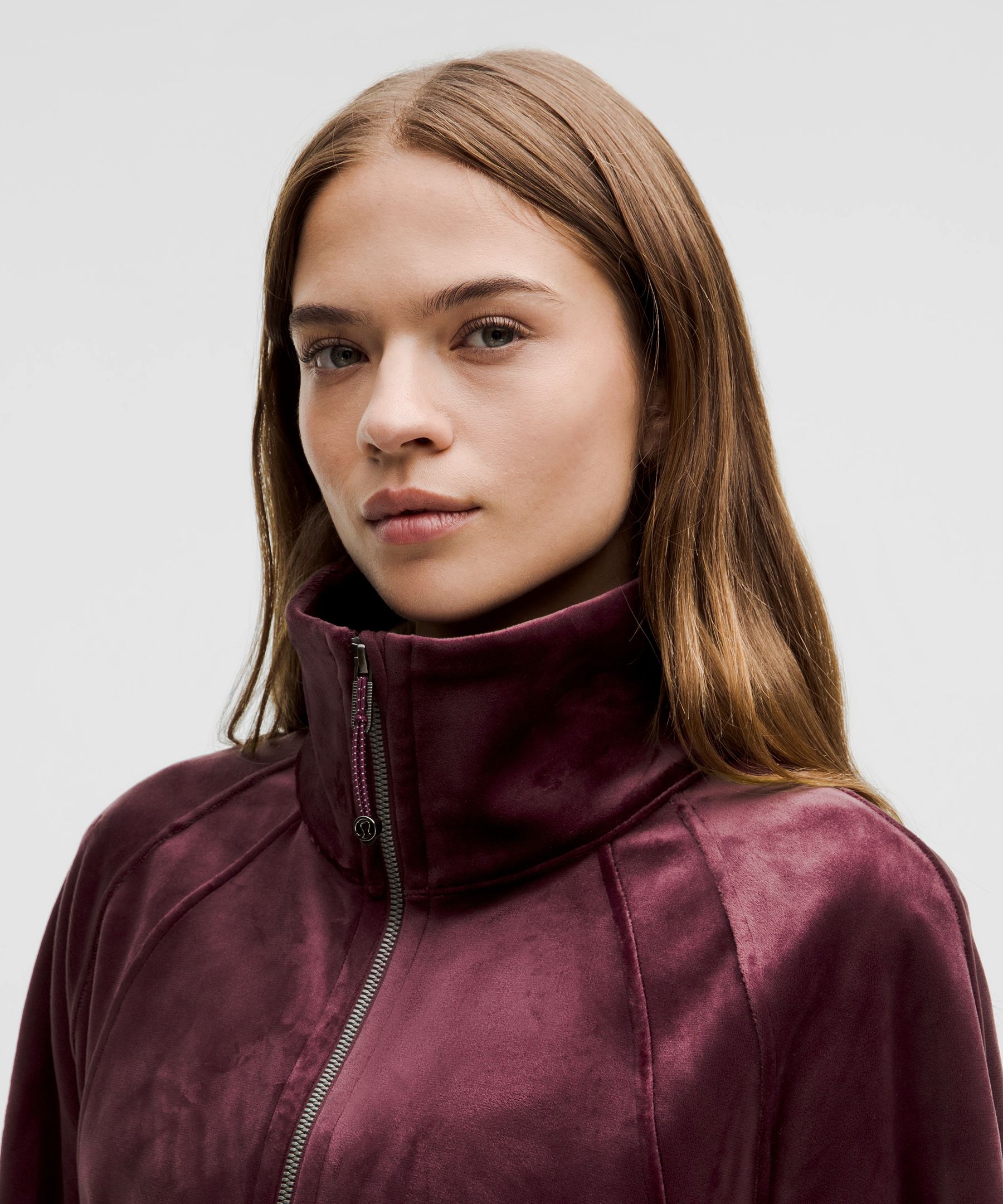 Scuba Oversized Funnel-Neck Half Zip *Velvet