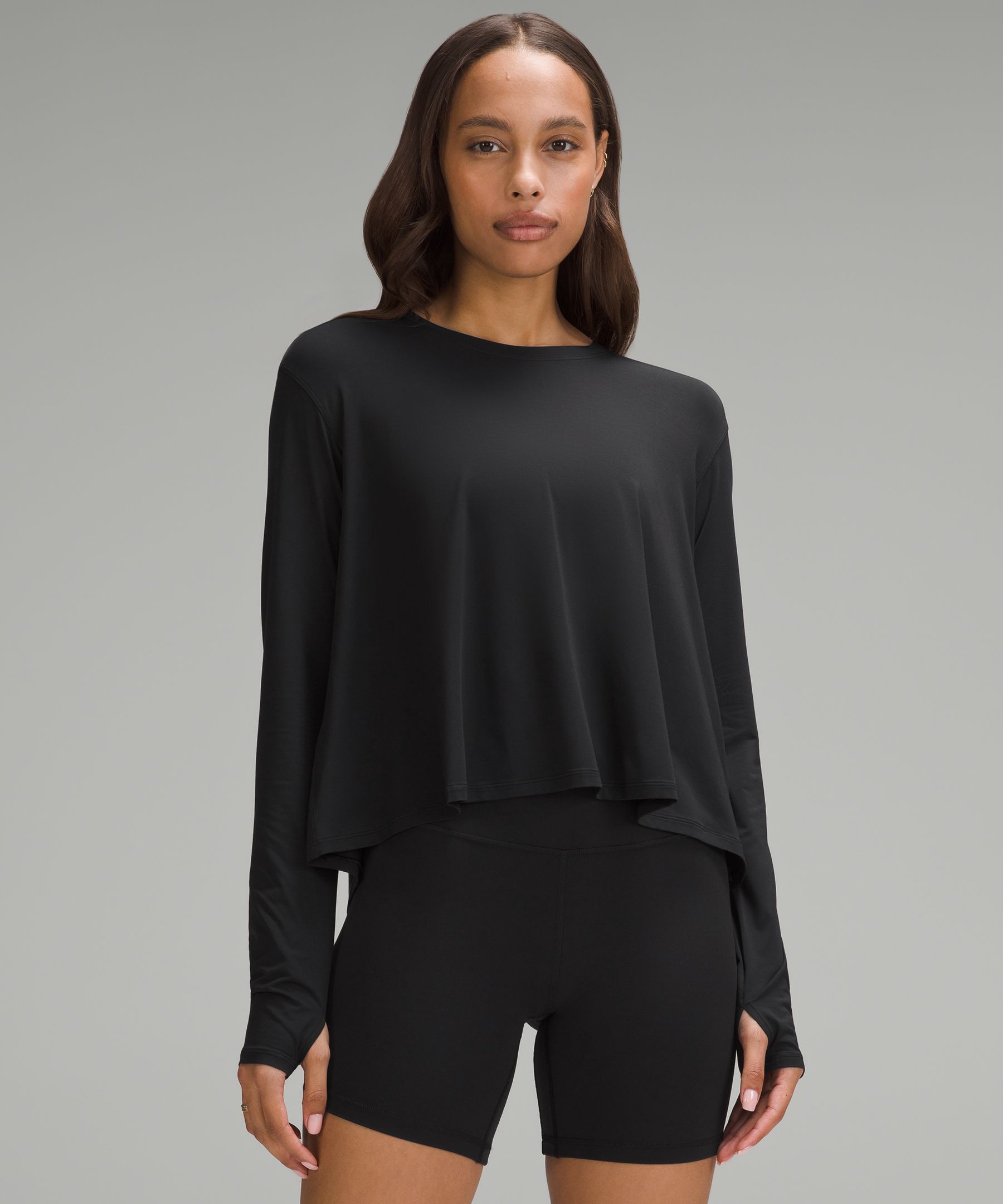 Shop Lululemon Modal Relaxed-fit Lounge Long-sleeve Shirt