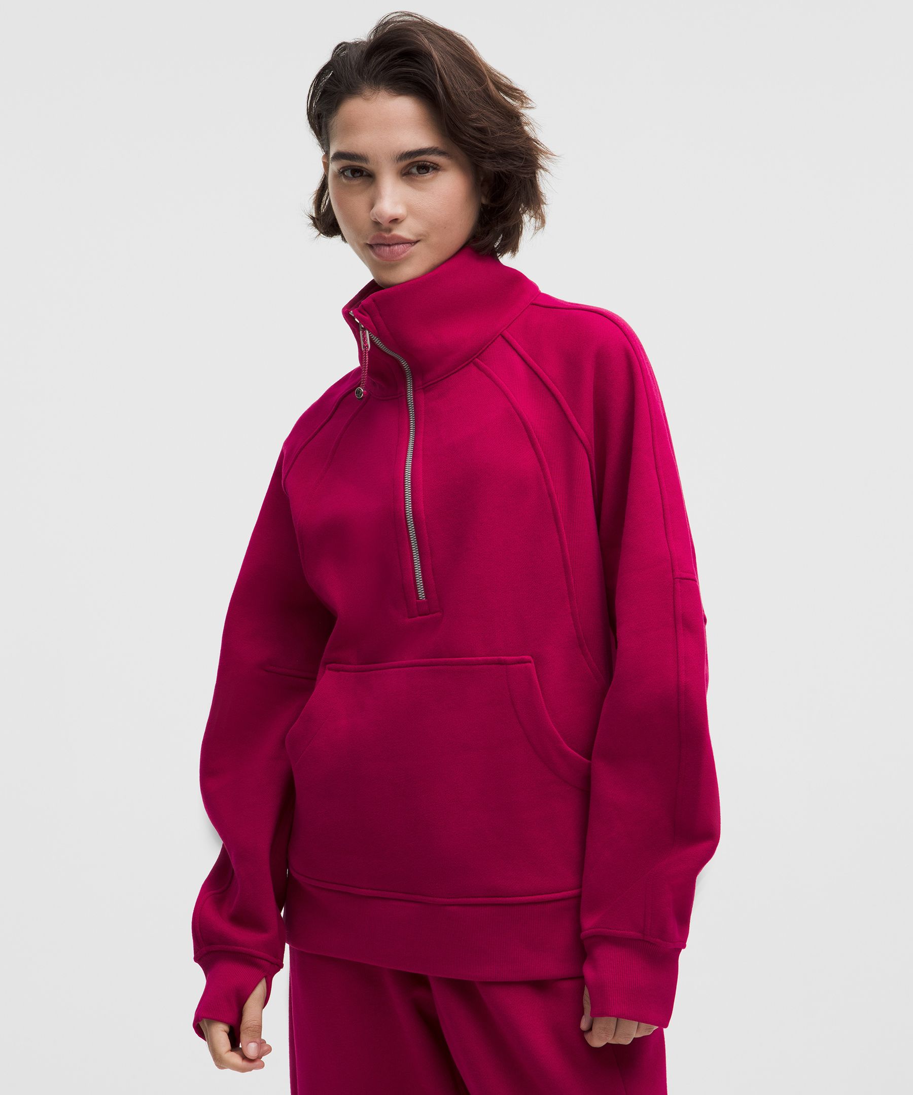 Lululemon Scuba Oversized Funnel-neck Half Zip