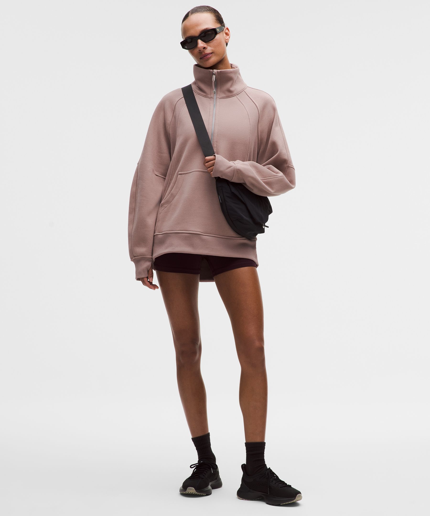 Scuba Oversized Funnel-Neck Half Zip *Long