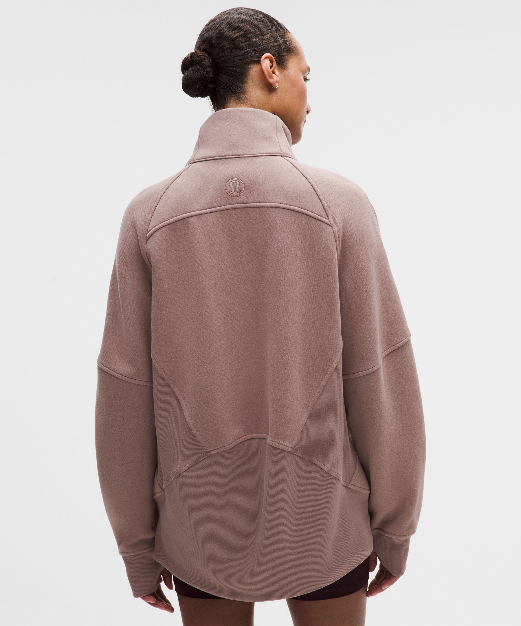 Scuba Oversized Funnel-Neck Half Zip *Long
