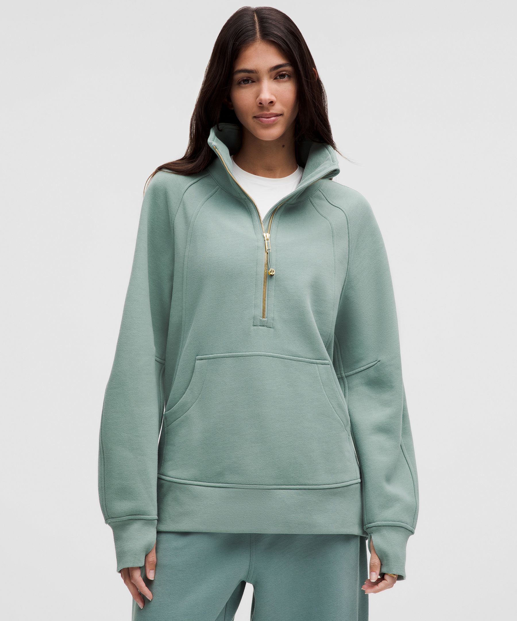 Scuba Oversized Funnel-Neck Half Zip *Long