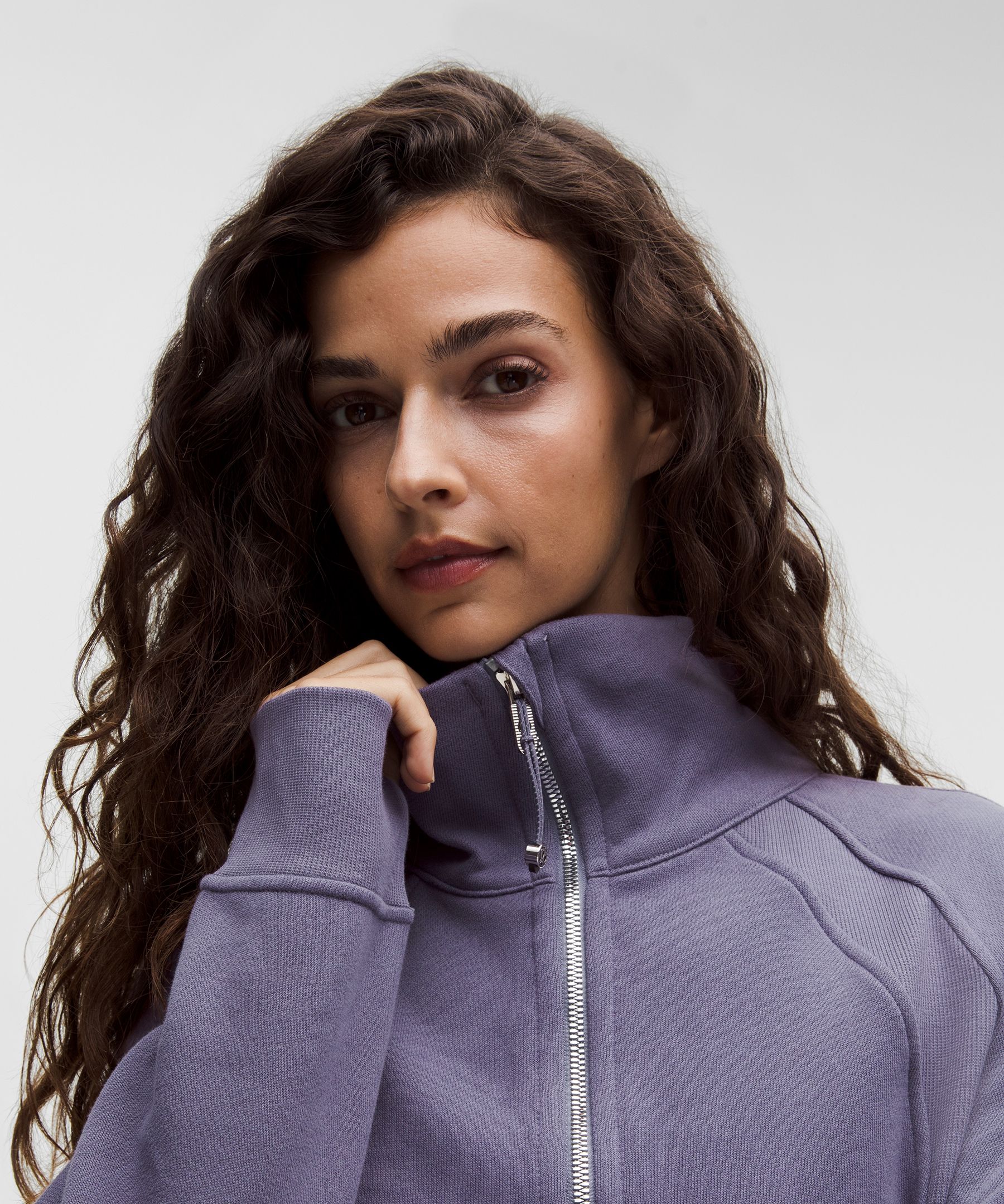 Scuba Oversized Funnel-Neck Half Zip *Long