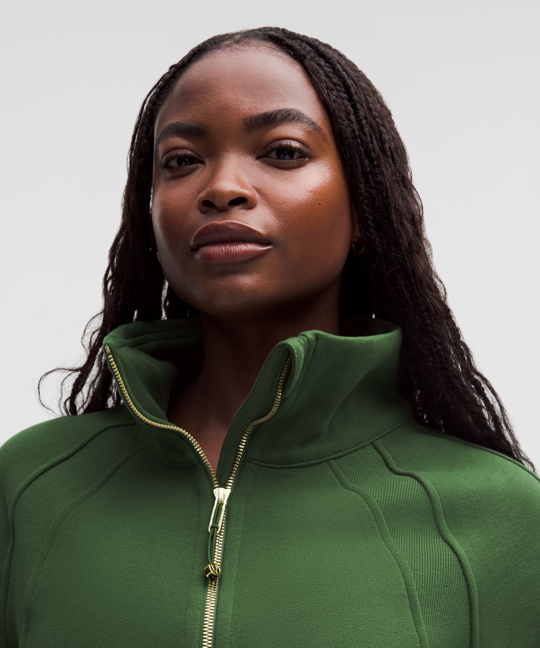 Scuba Oversized Funnel-Neck Half Zip *Long | Women's Hoodies & Sweatshirts