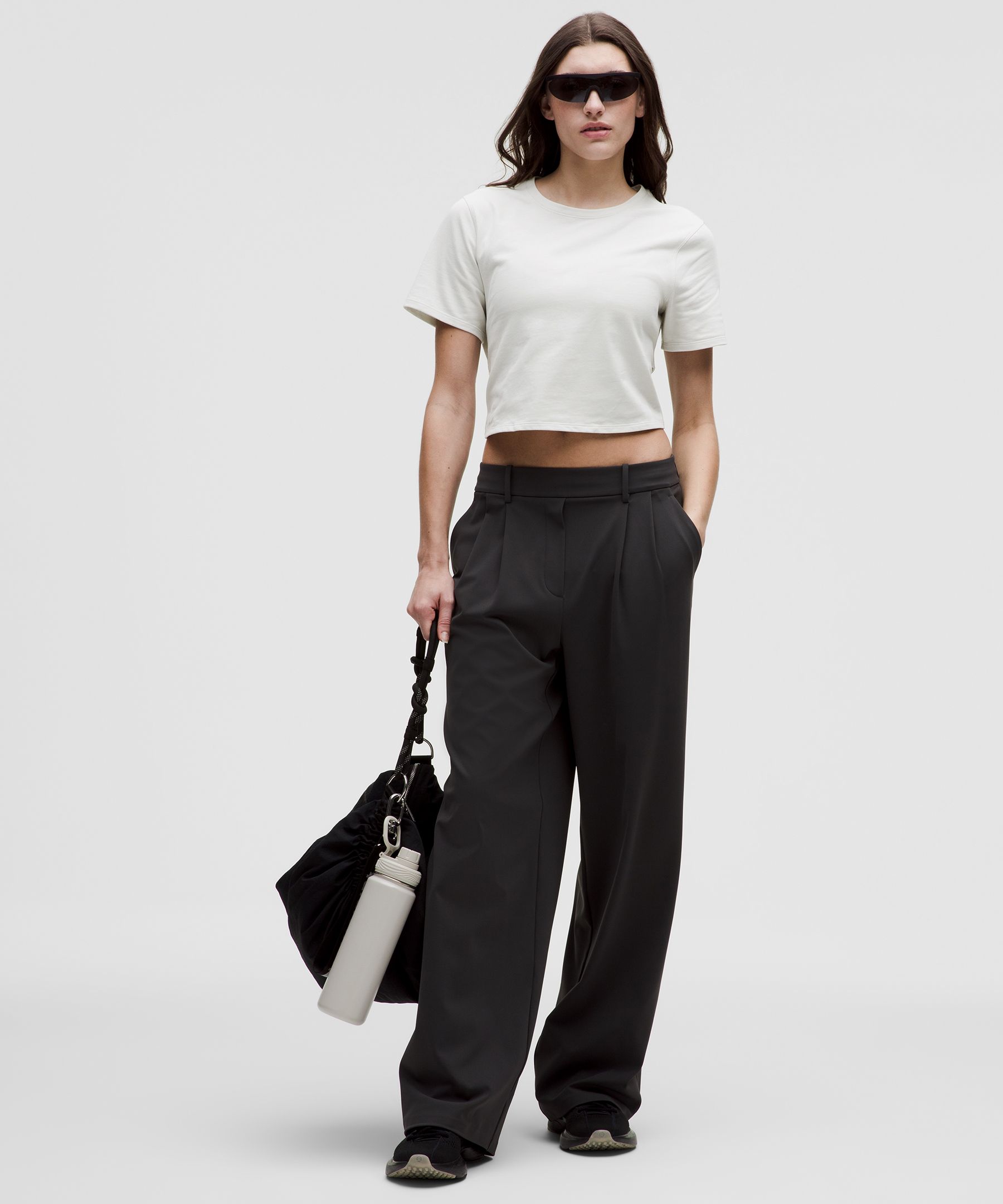Tie-Hem Heavyweight Cotton T-Shirt