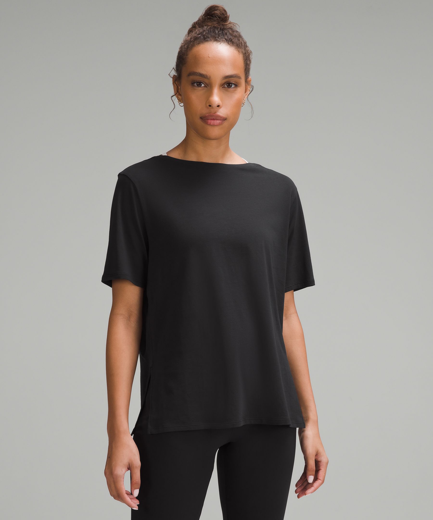 Lululemon athletica Relaxed-Fit Boatneck T-Shirt, Women's Short Sleeve  Shirts & Tee's