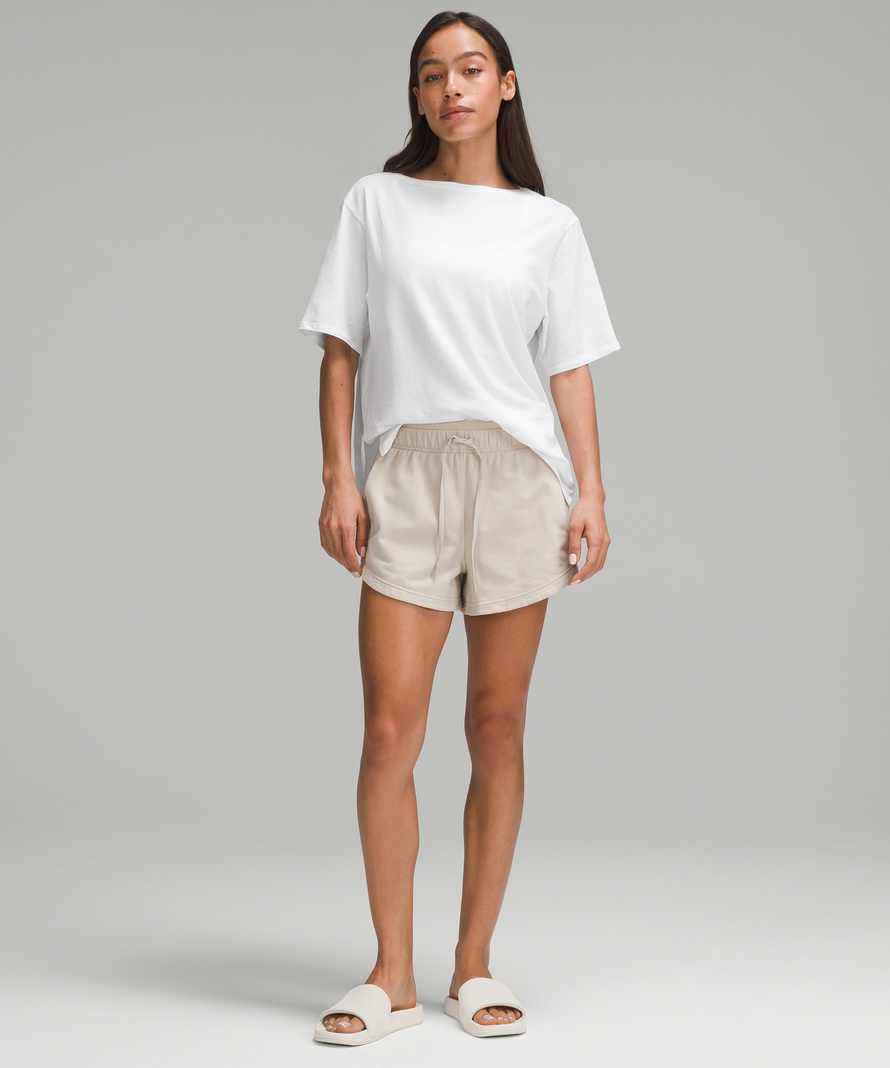 Relaxed-Fit Boatneck T-Shirt | Women's Short Sleeve Shirts & Tee's