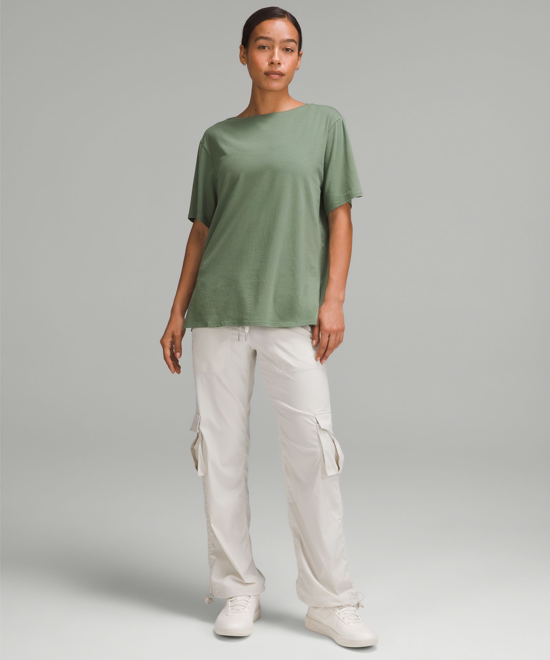 Relaxed-Fit Boatneck T-Shirt