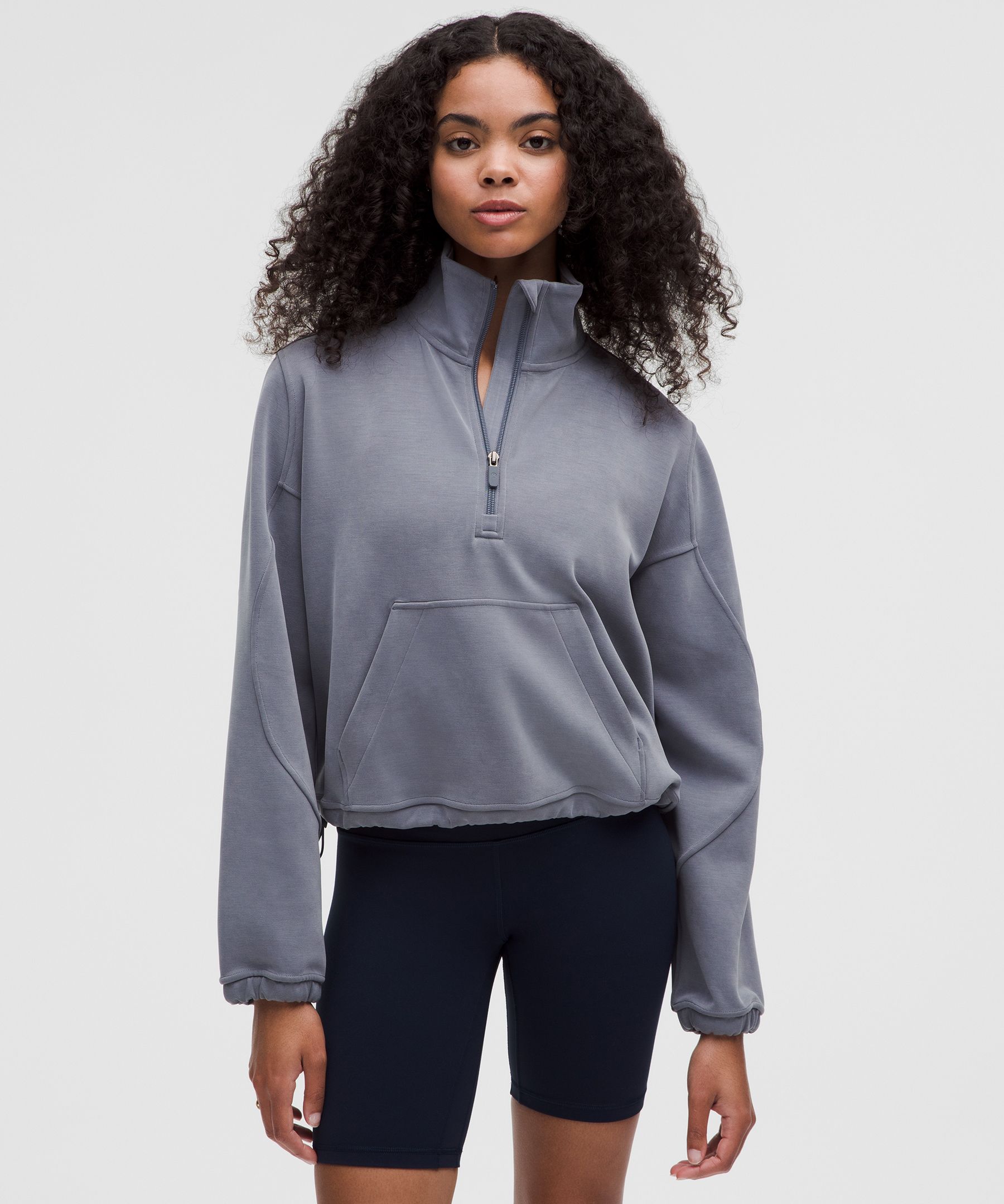 Brushed Softstreme Half Zip - Grey