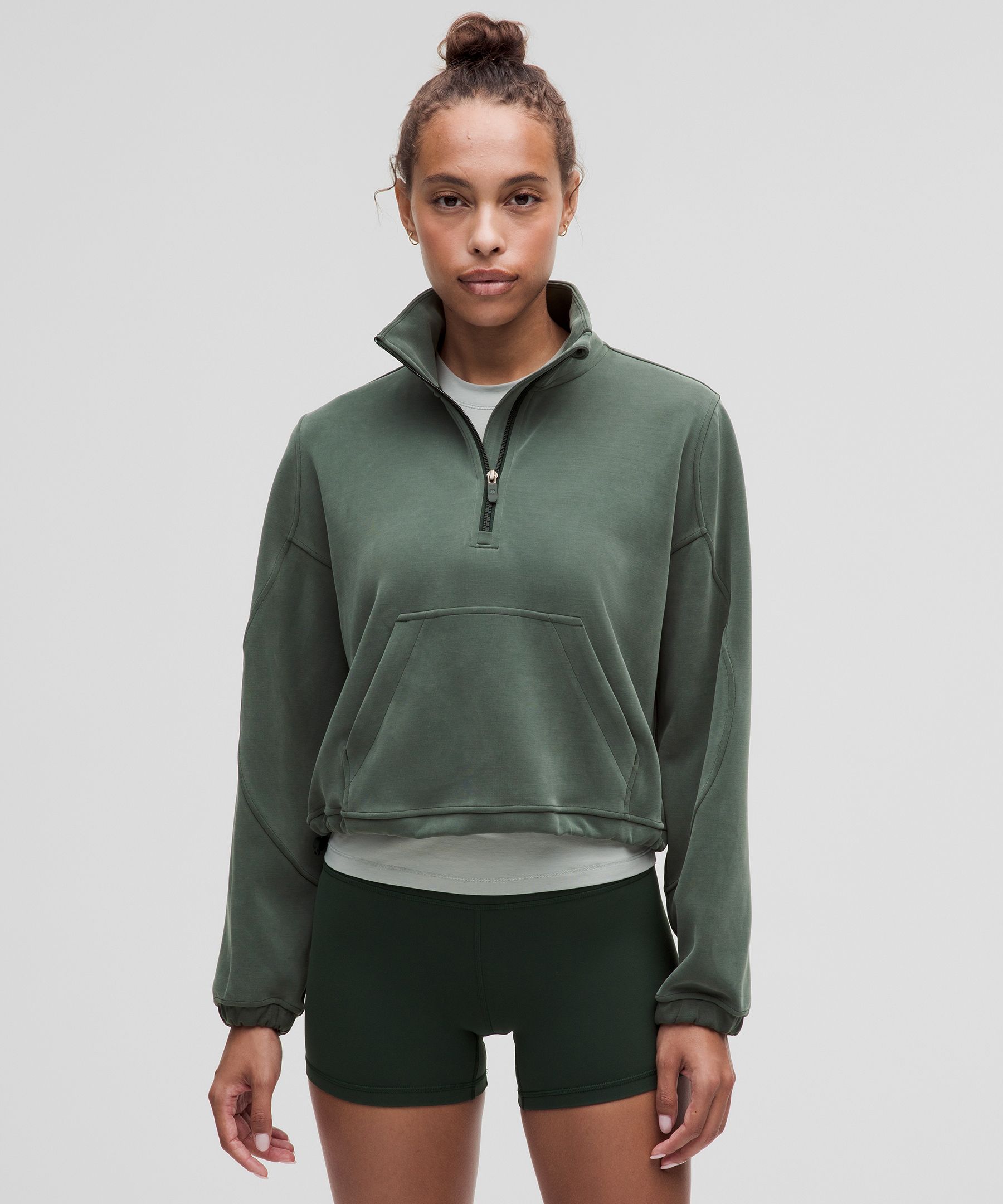 Brushed Softstreme Half Zip - Green