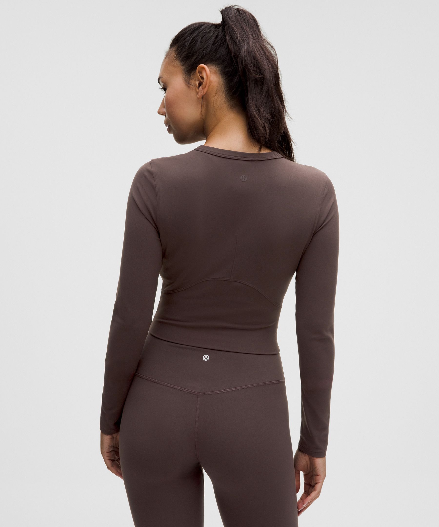 Lululemon Cropped Nulu Twist-hem Long-sleeve Shirt