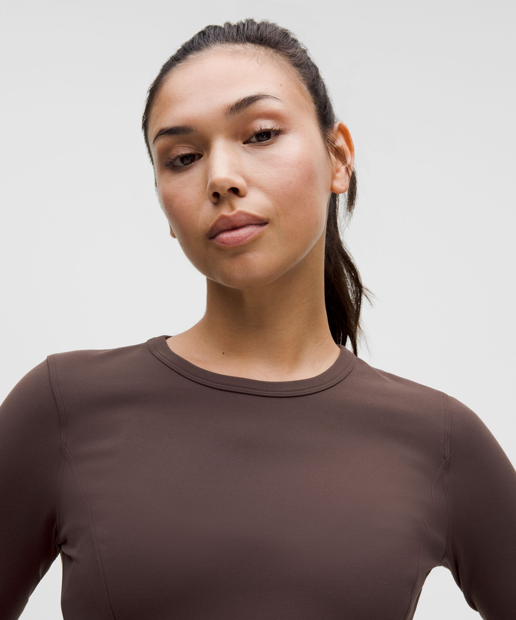 Lululemon Cropped Nulu Twist-hem Long-sleeve Shirt