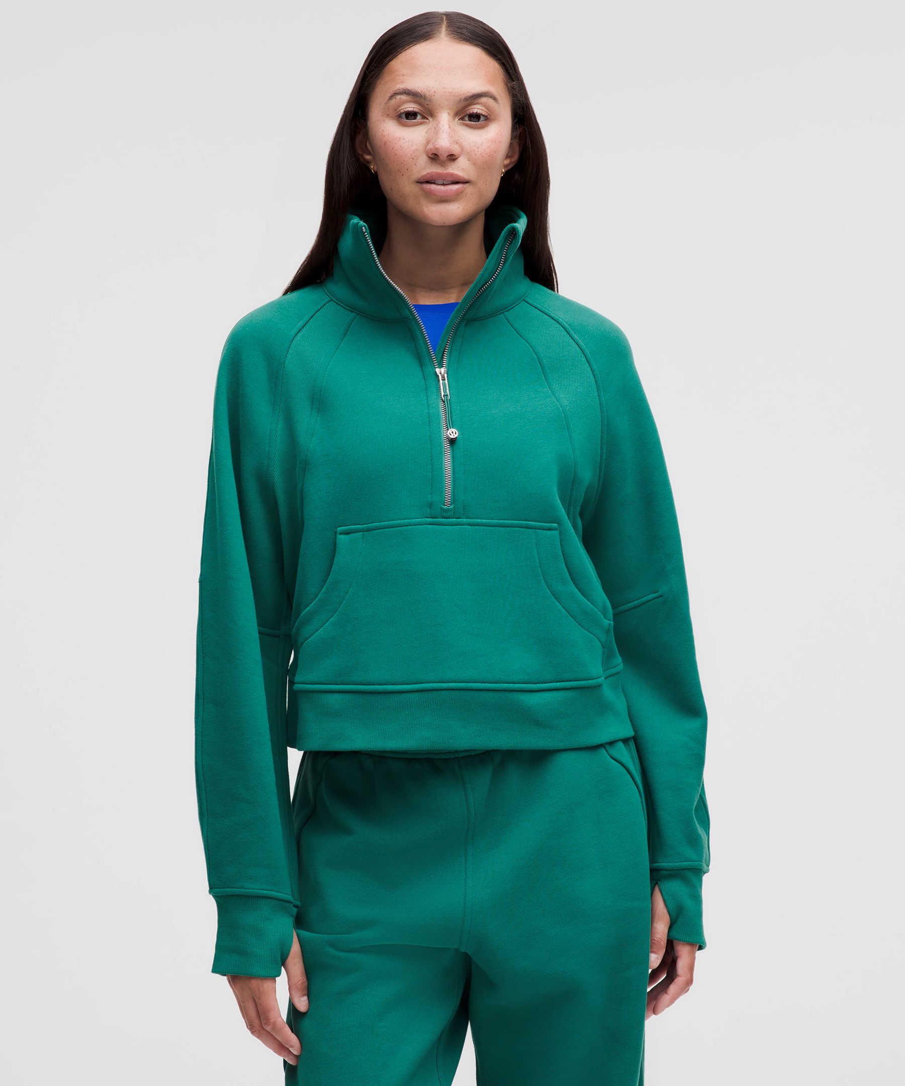 Scuba Oversized Funnel-Neck Half Zip