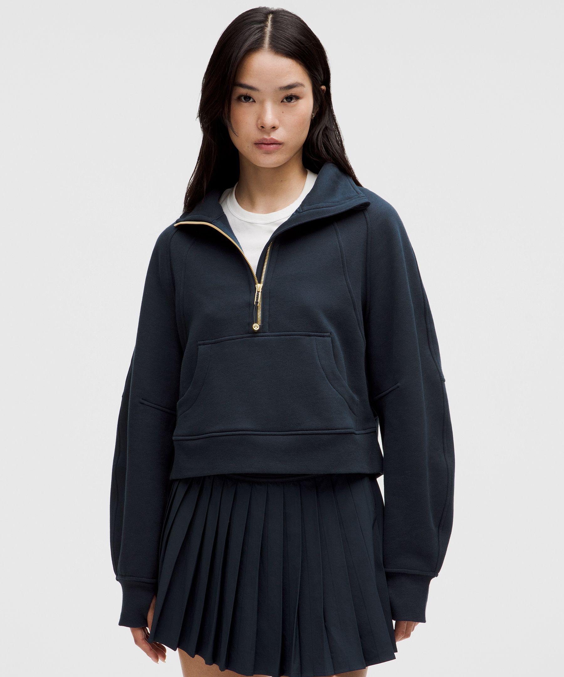 Scuba Oversized Funnel-Neck Half Zip