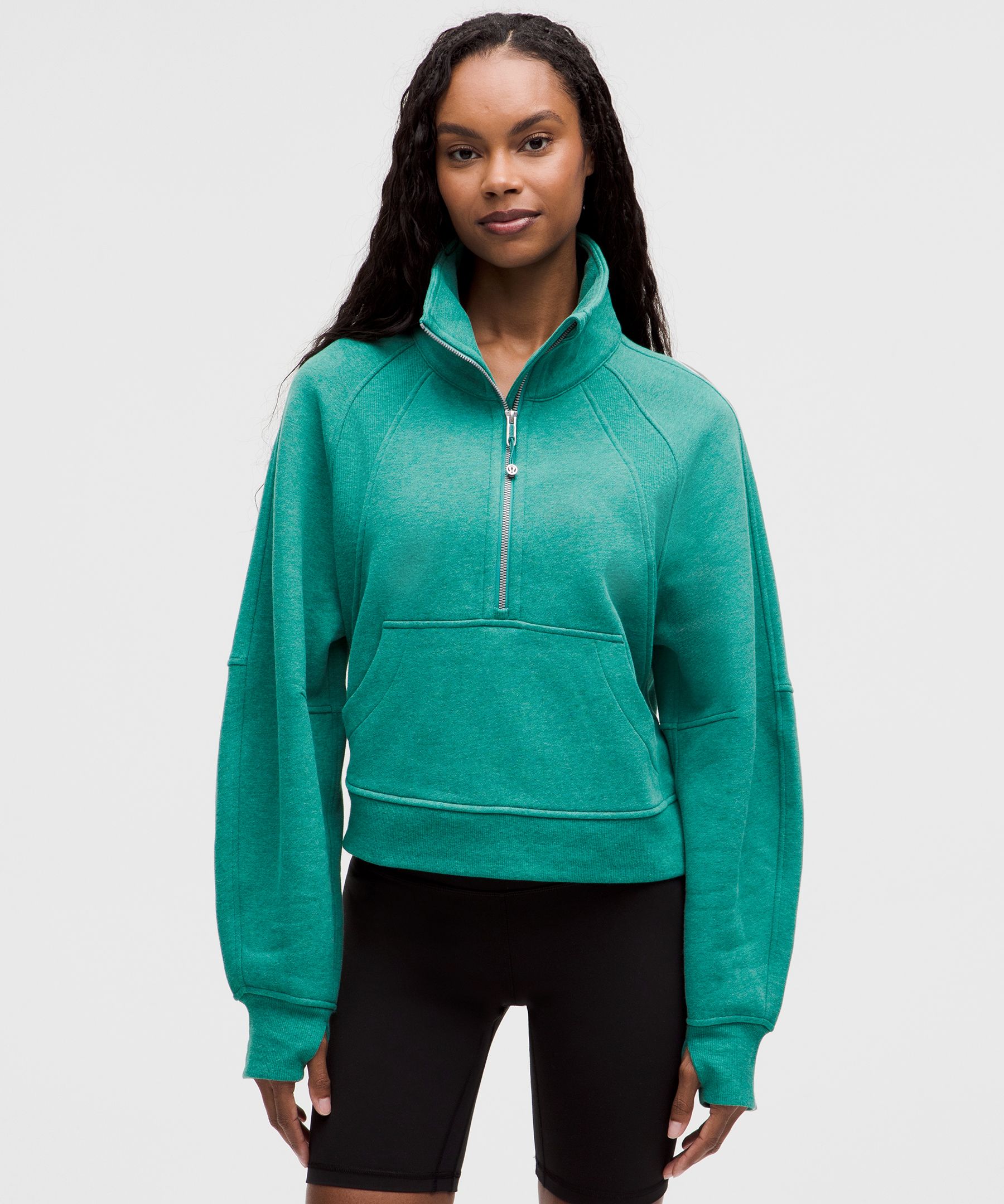 Scuba Oversized Funnel-Neck Half Zip