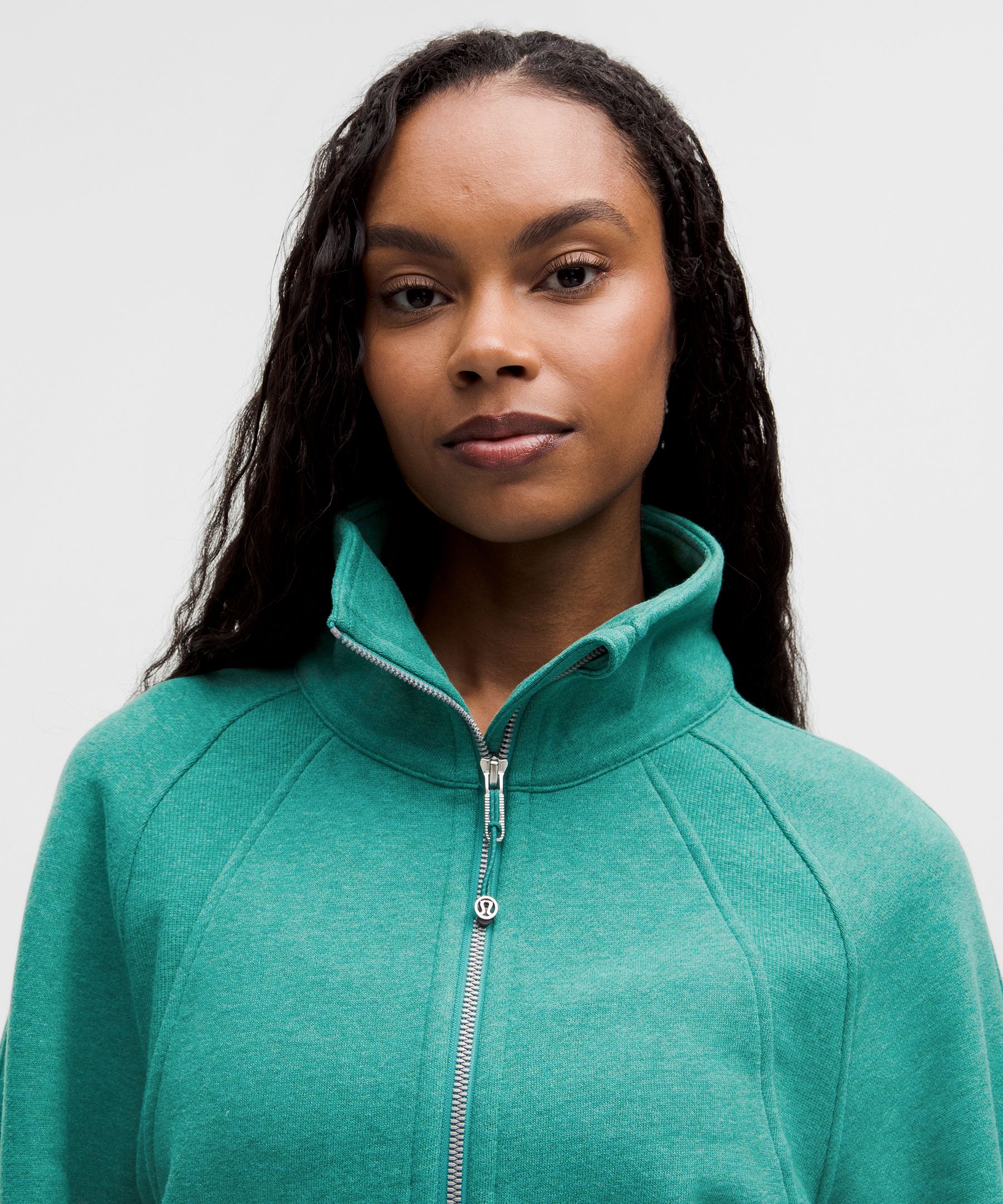 Scuba Oversized Funnel-Neck Half Zip