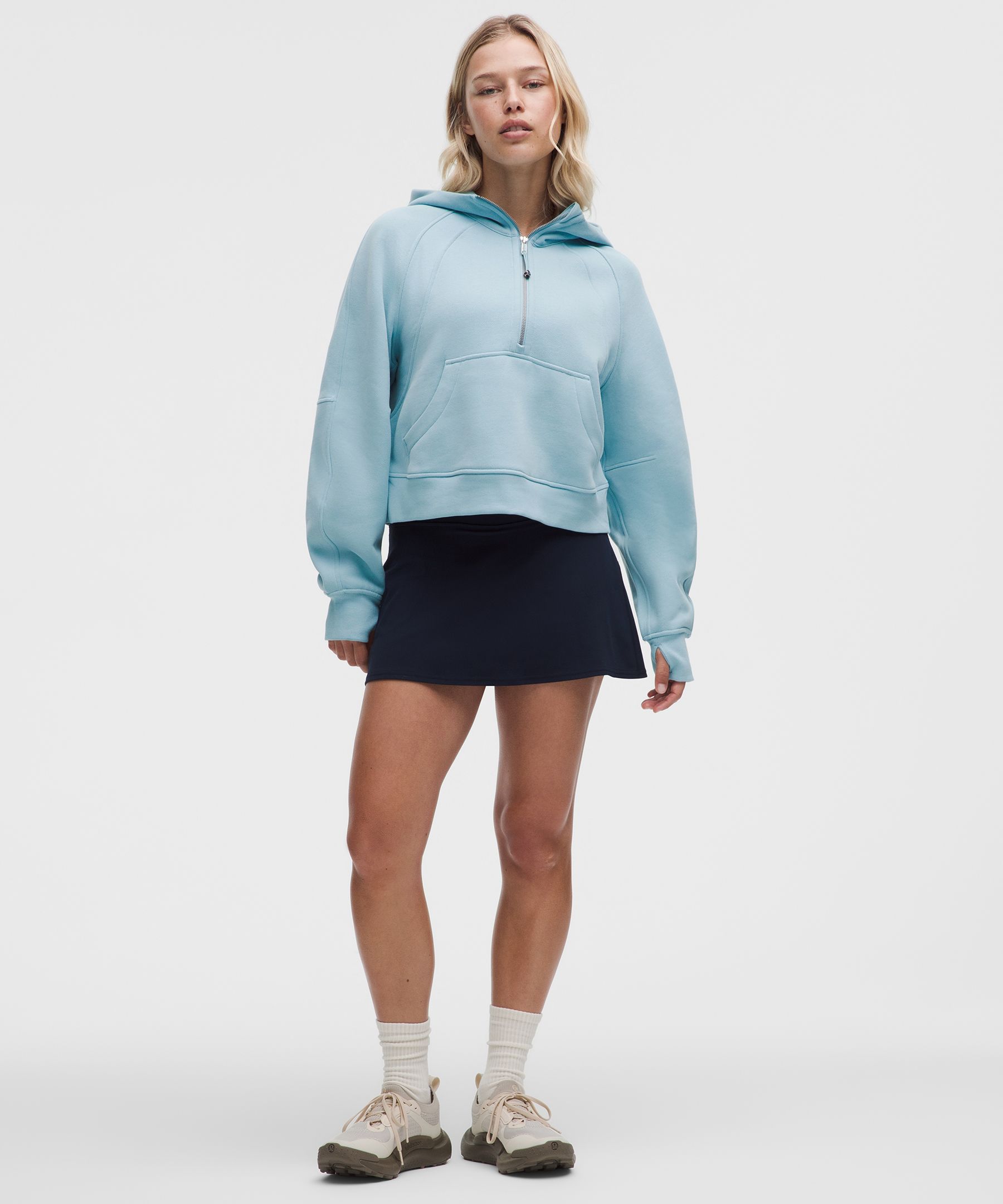 Sweat &agrave; capuche Scuba Oversized demi-zipp&eacute;