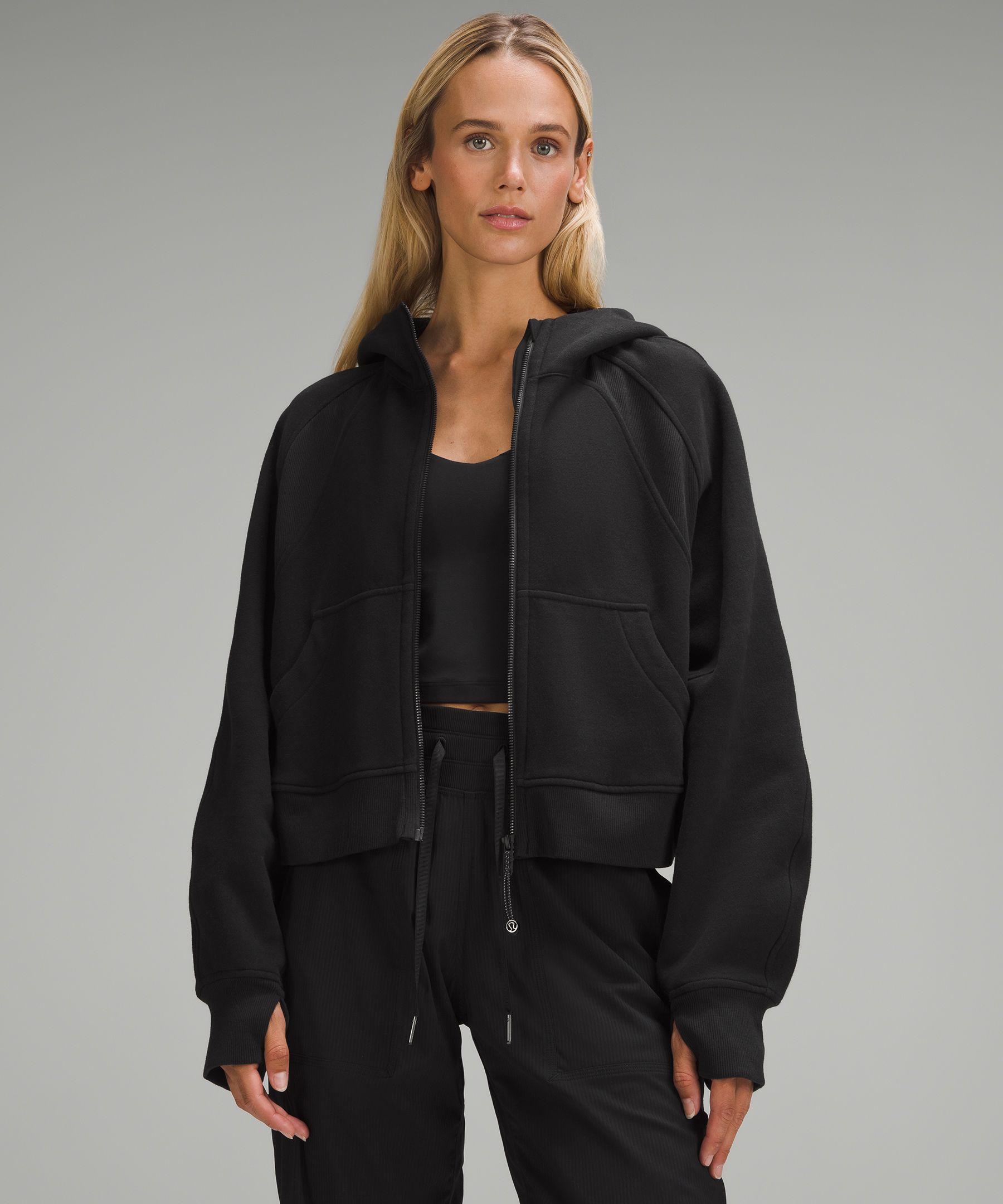 Shop Lululemon Scuba Oversized Full-zip Hoodie