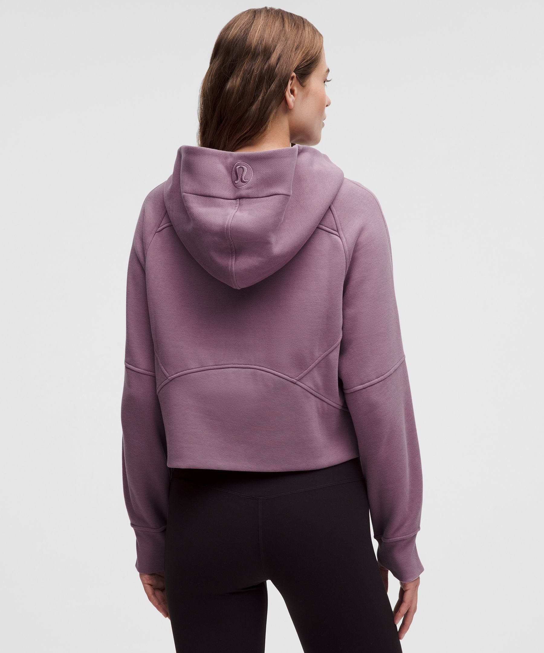 Sudadera Scuba amplia con capucha y cremallera