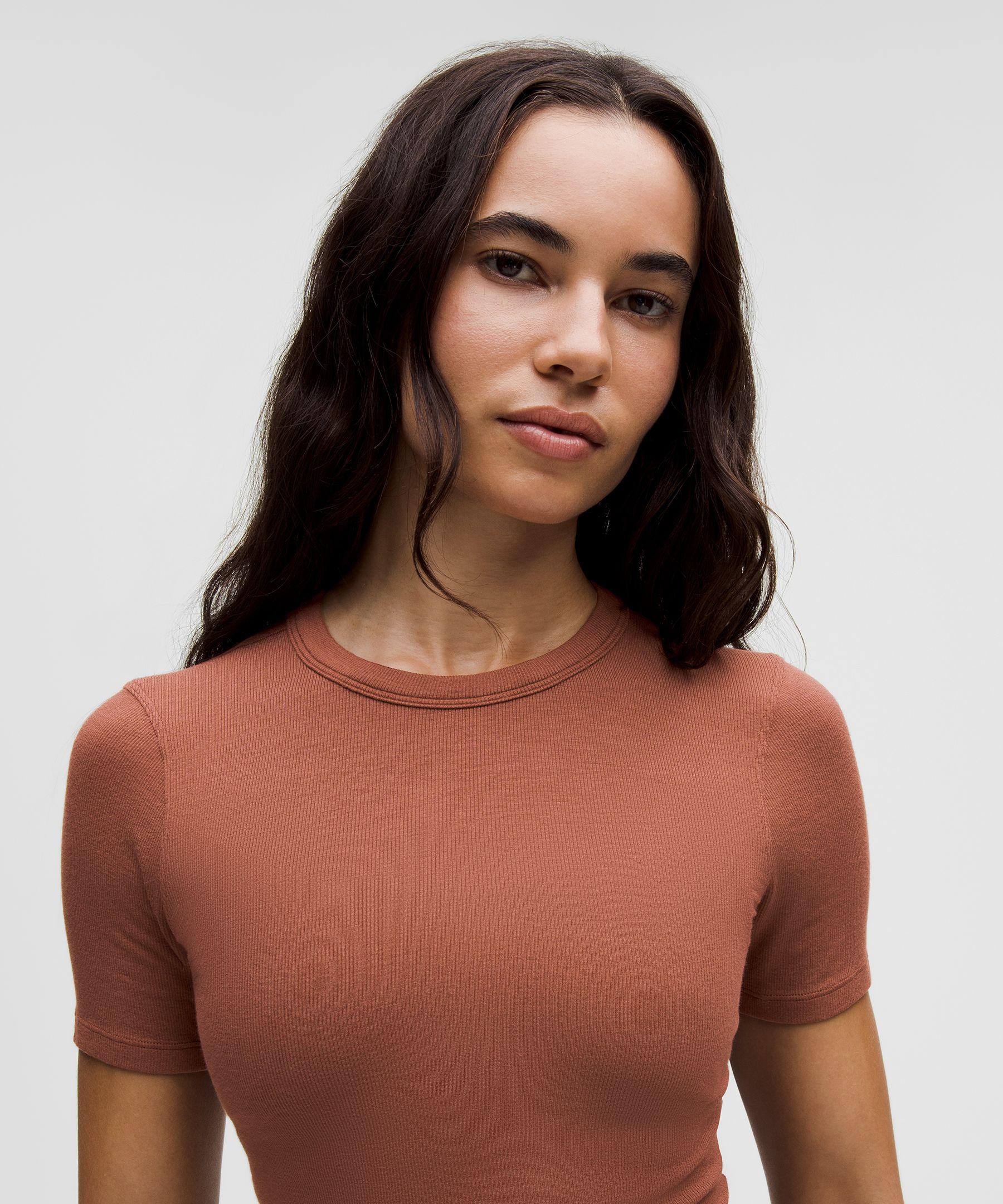Hold Tight Straight-Hem Cropped T-Shirt