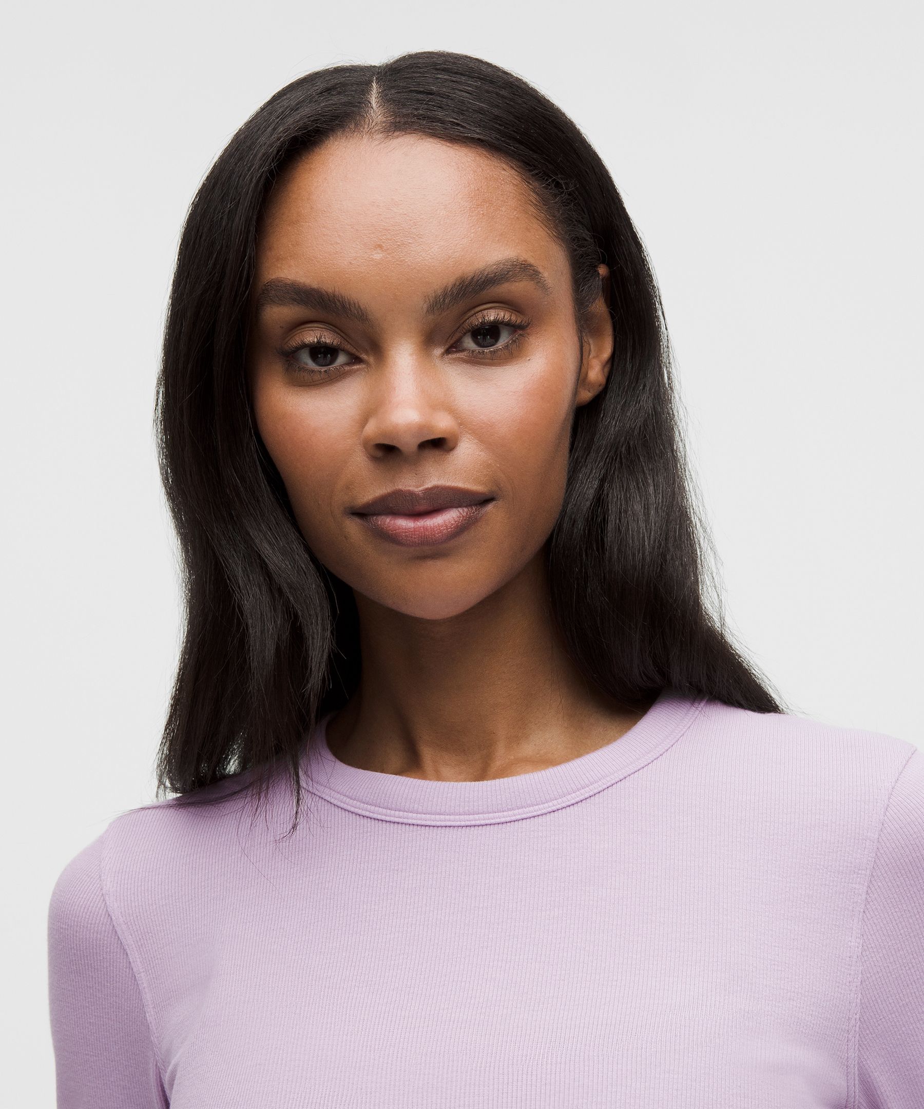 Hold Tight Straight-Hem Cropped Long-Sleeve Shirt