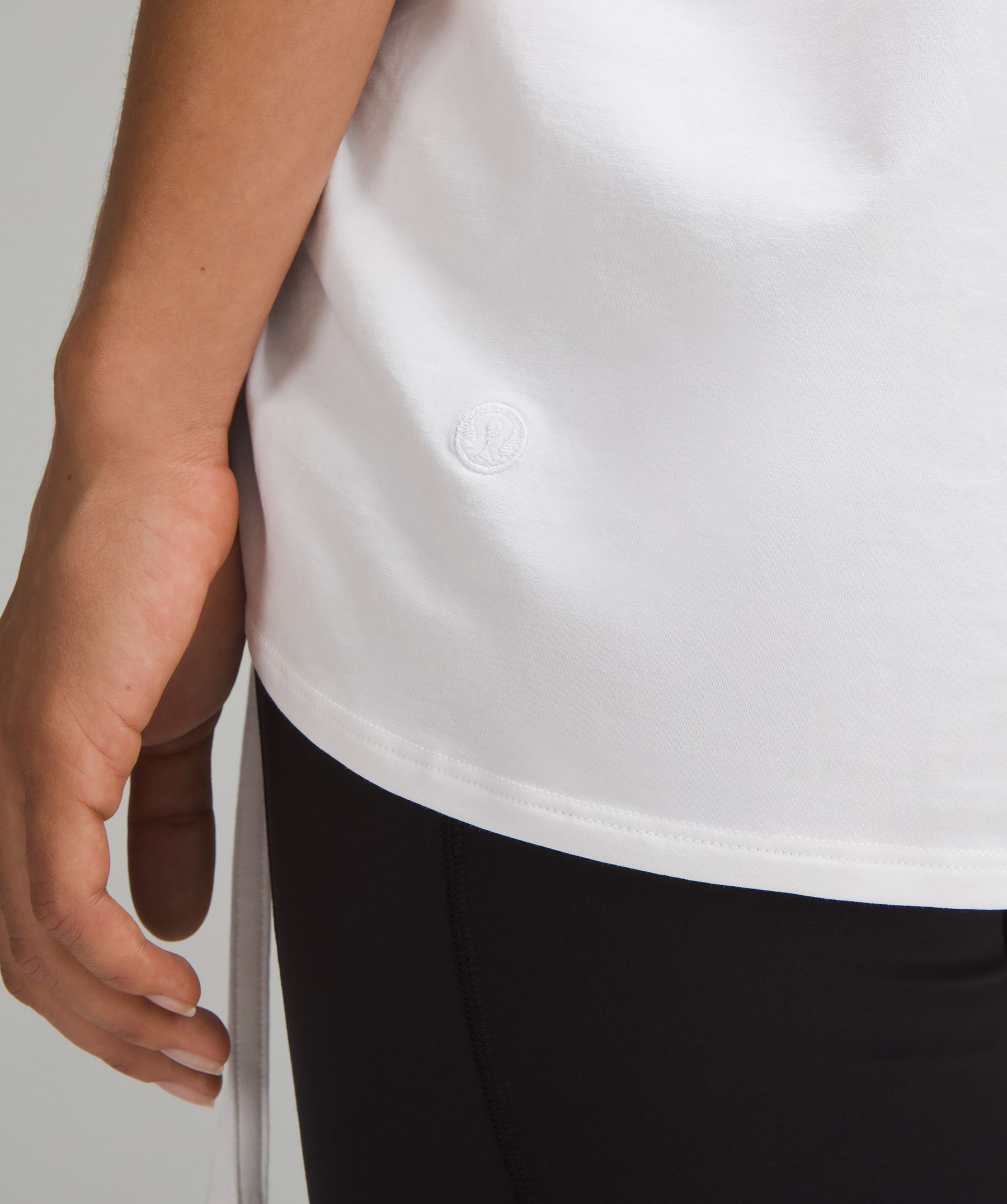 Shop Lululemon Side-cinch Cotton T-shirt