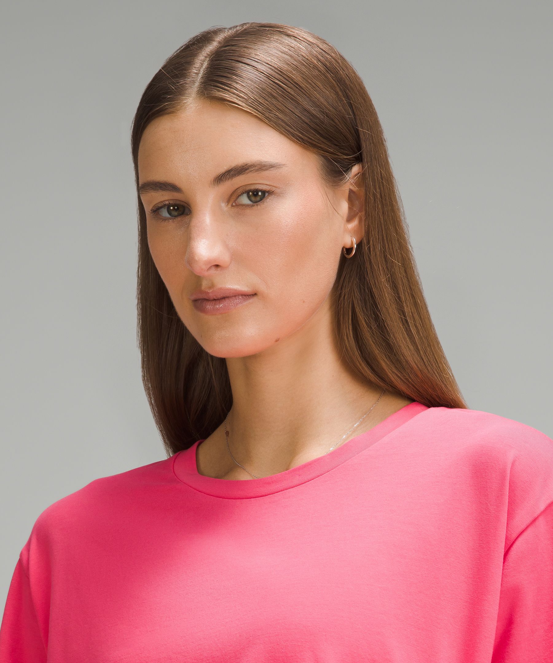 Side-Cinch Cotton T-Shirt | Women's Short Sleeve Shirts