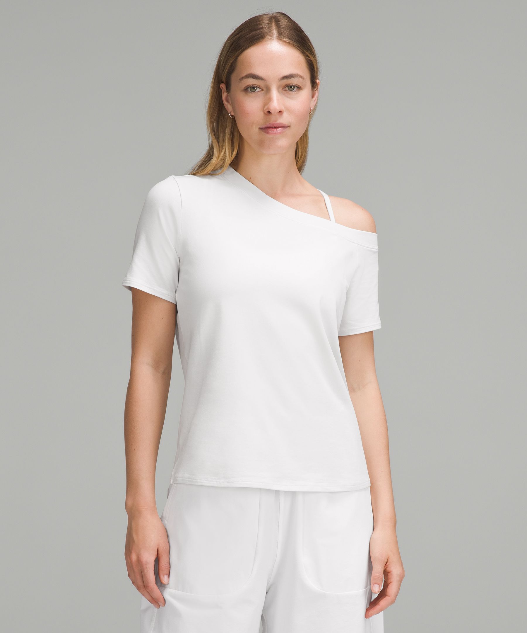 Off-The-Shoulder Cotton T-Shirt | Women's Shirts