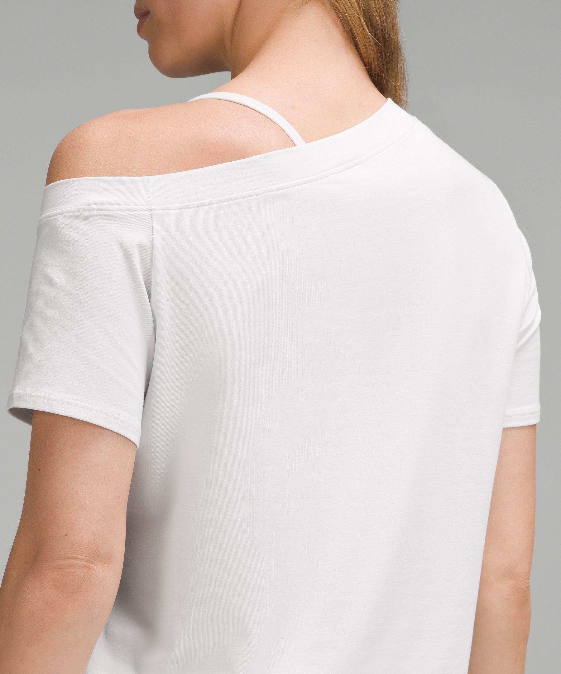 Off-The-Shoulder Cotton T-Shirt | Women's Shirts