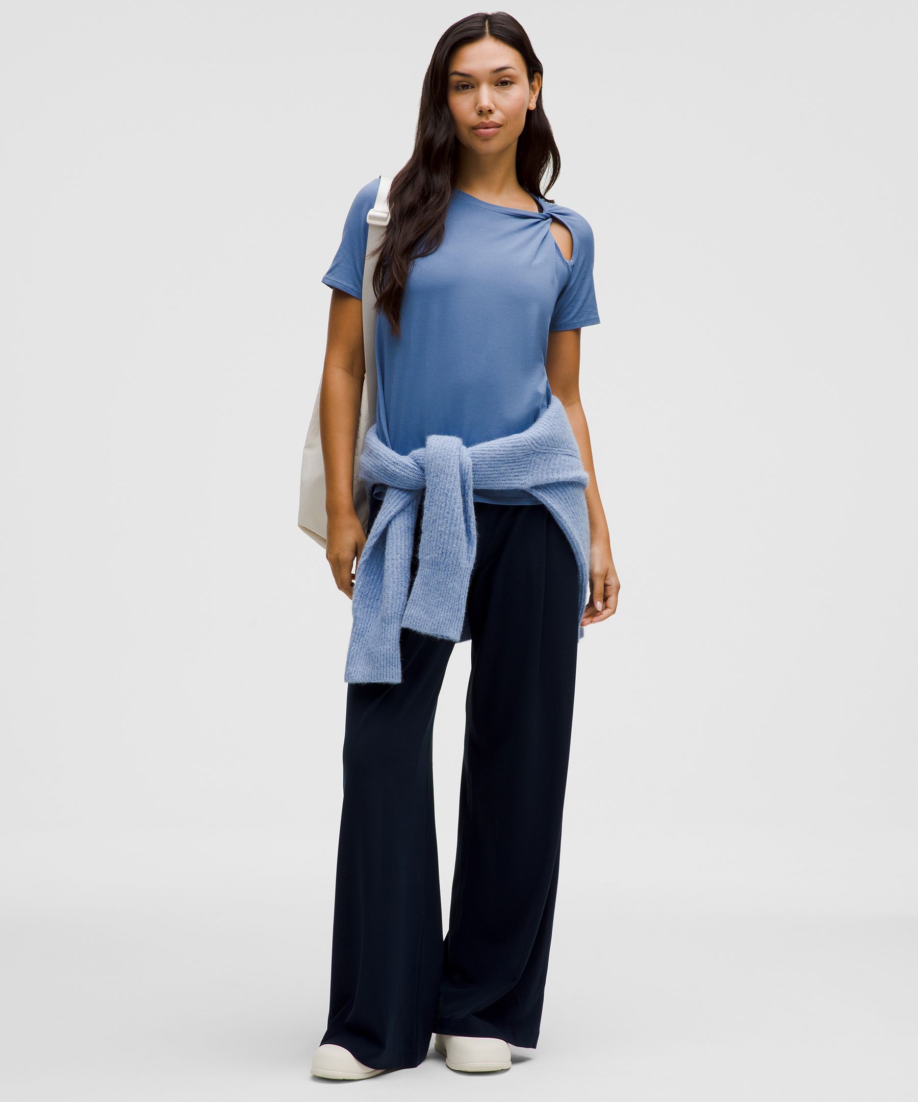 Lululemon Cotton Shoulder-twist T-shirt