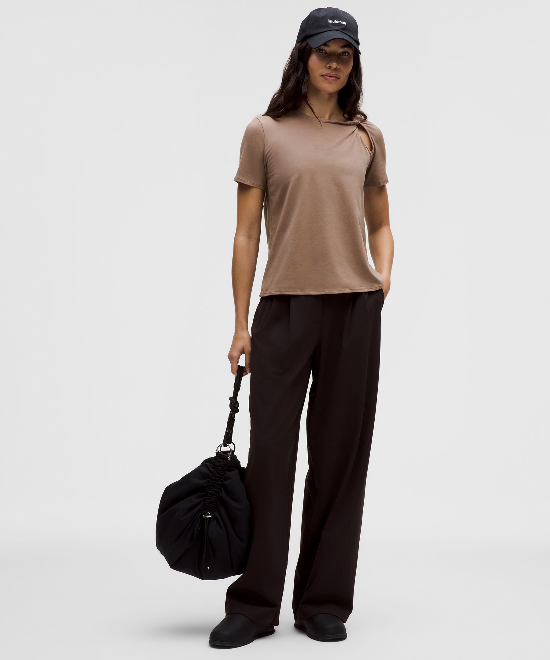 Lululemon Cotton Shoulder-twist T-shirt