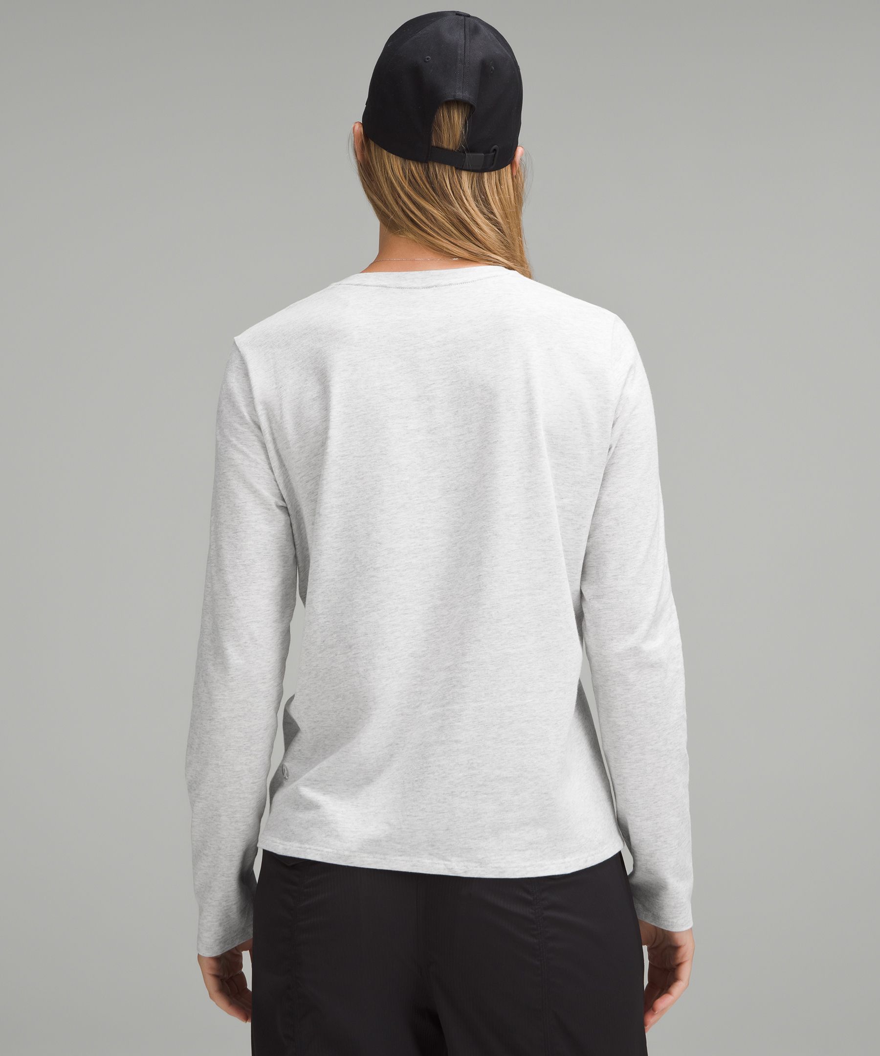 Organic Cotton Crewneck Long-Sleeve Shirt | Women's Long Organic Cotton Crewneck Long-Sleeve Shirt | Women's Long
