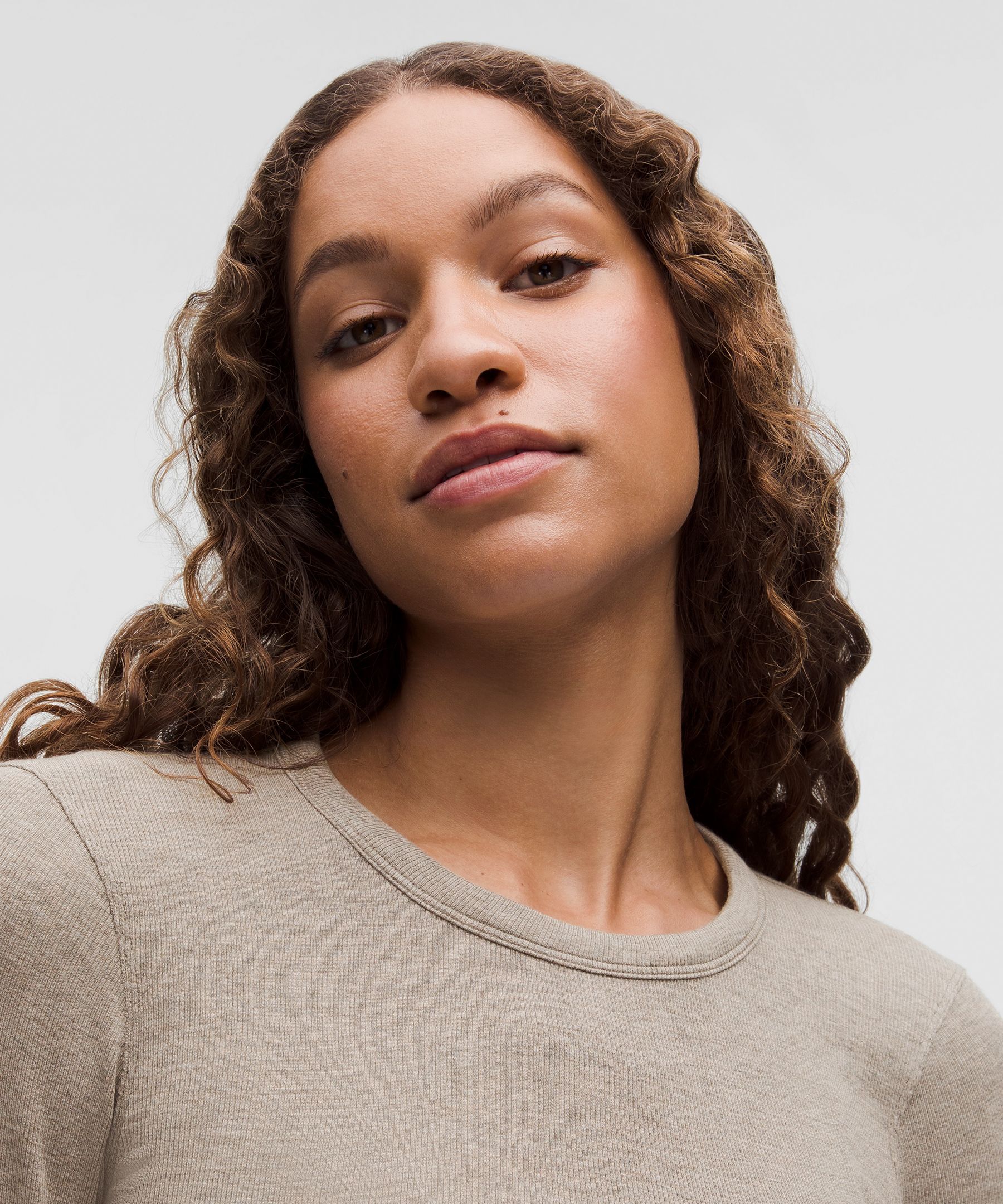 Lululemon Hold Tight Straight-hem Cropped Long-sleeve Shirt