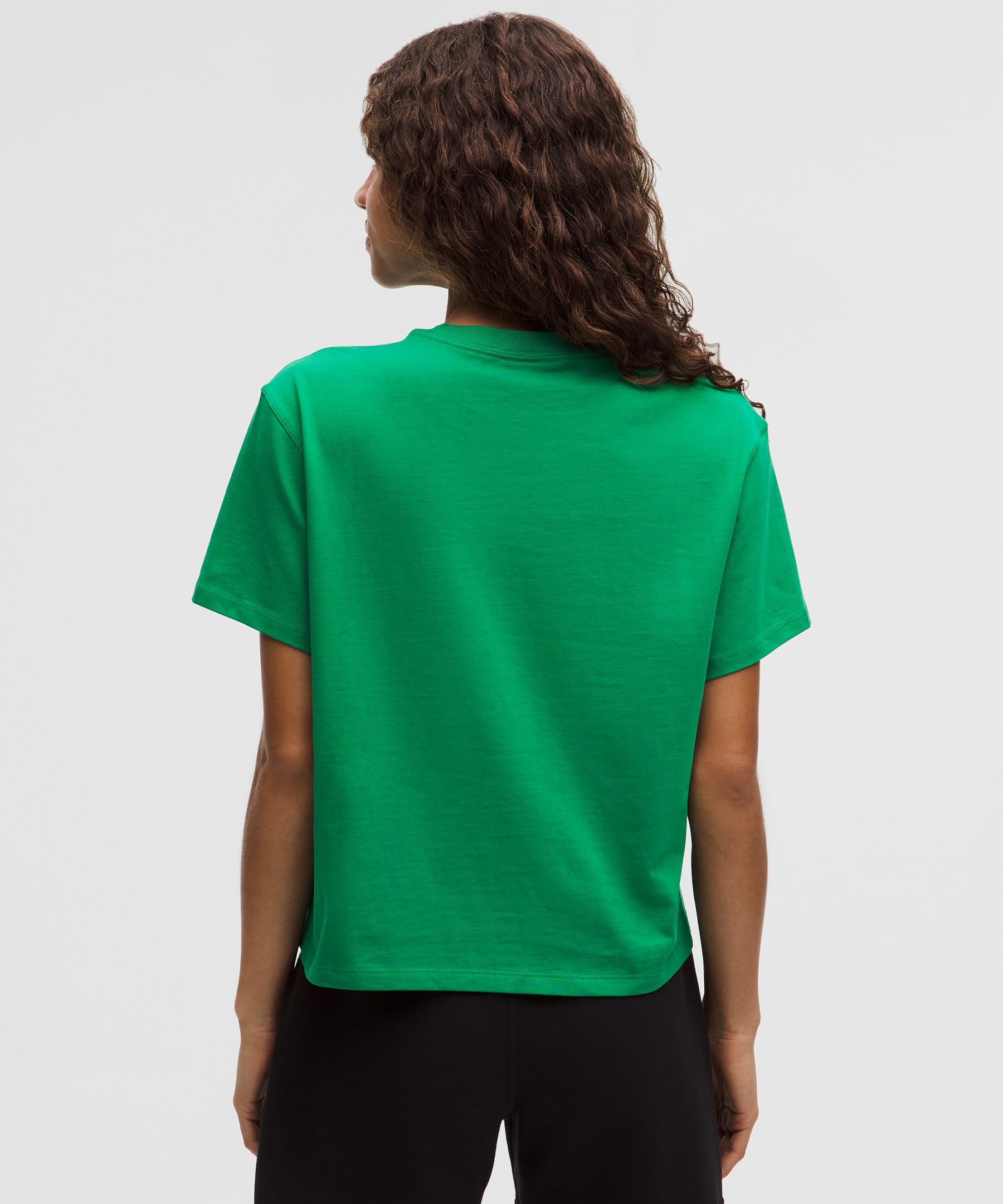 salsation ライトグリーン 半袖Tシャツ リラックスフィット リラックスフィット コットンジャージーTシャツ *グラフィック