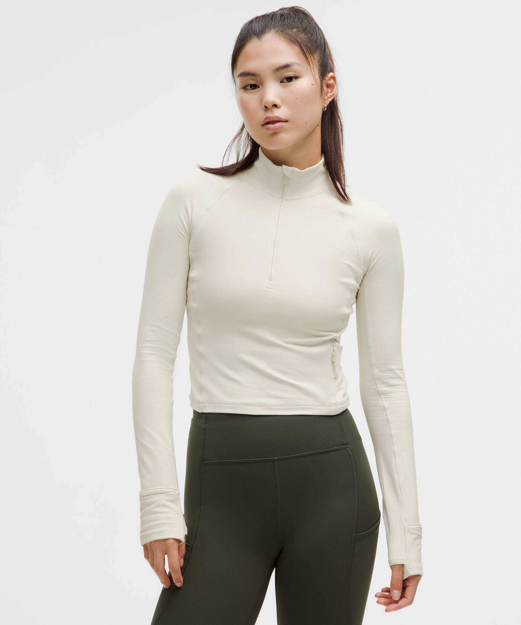 It's Rulu Cropped Half Zip Updated