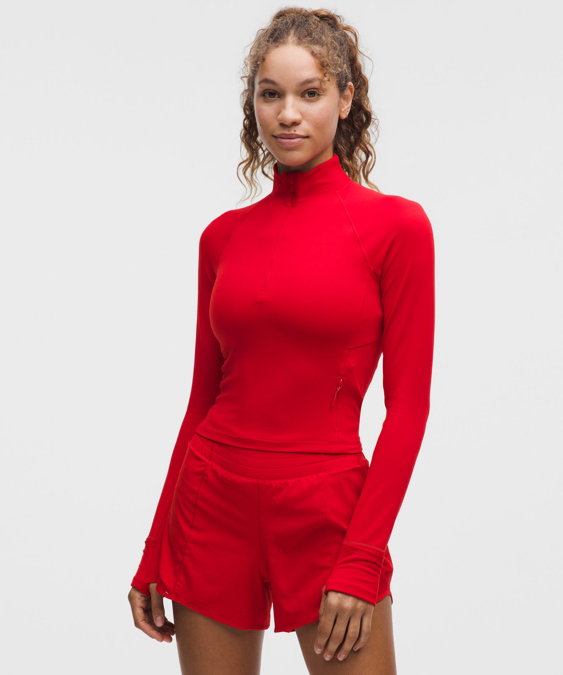 It's Rulu Cropped Half Zip 