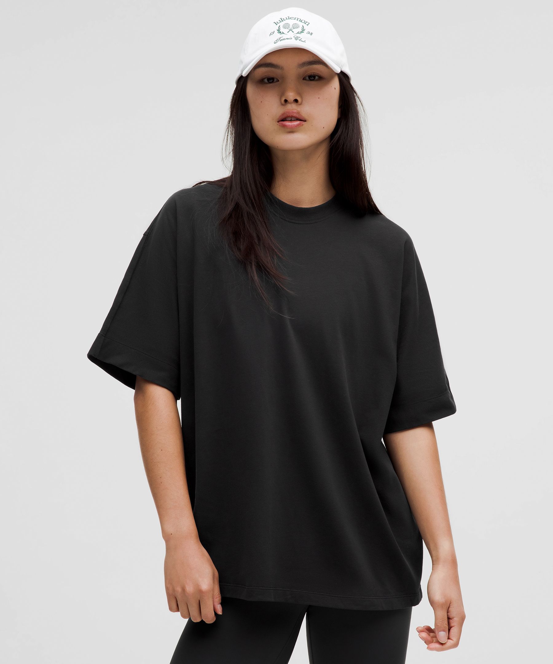 Cotton Jersey Oversized Short-Sleeve Shirt