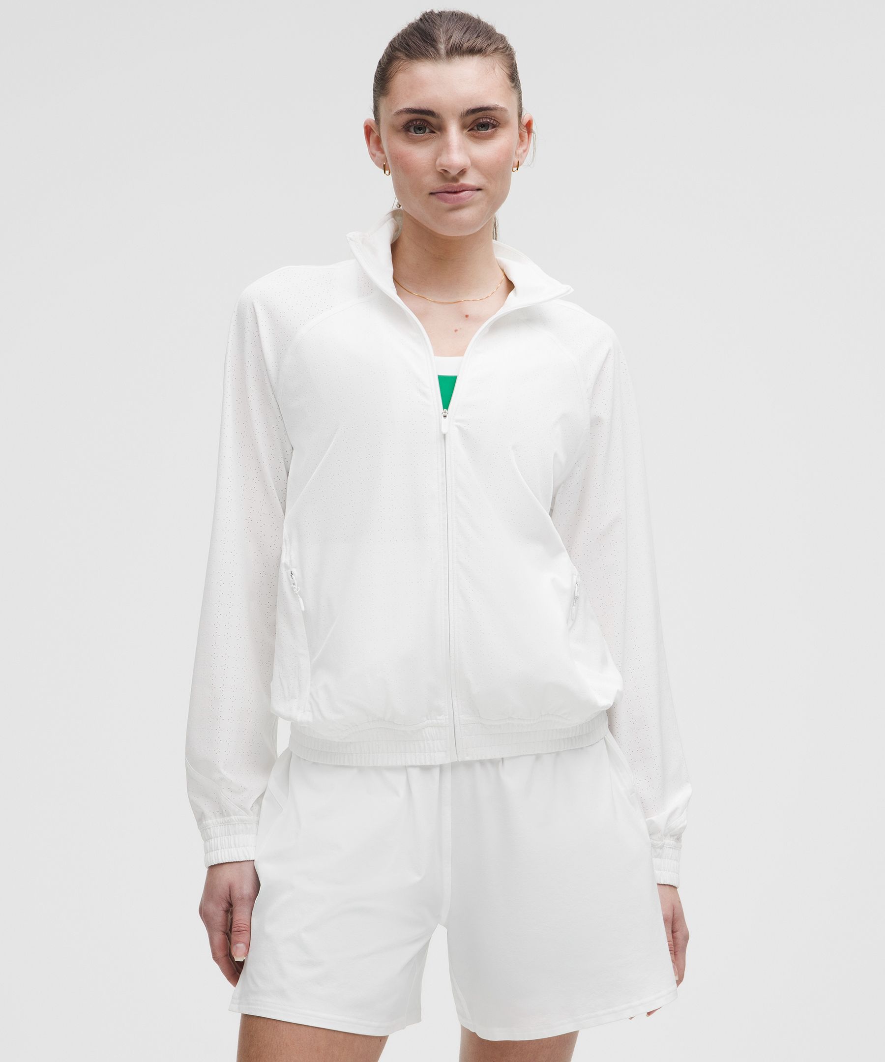 Shop Lululemon Adapted State Perforated Track Jacket