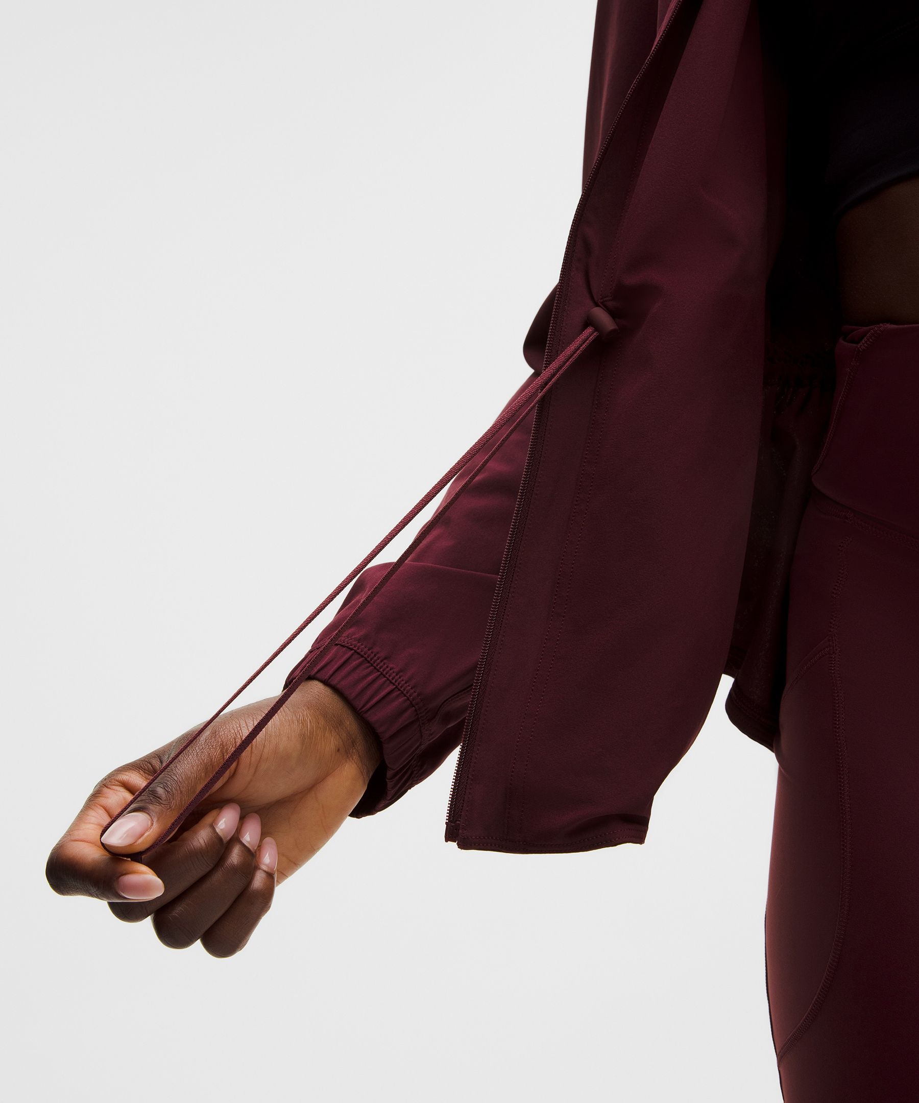 UV-Protective Cinch-Waist Running Jacket