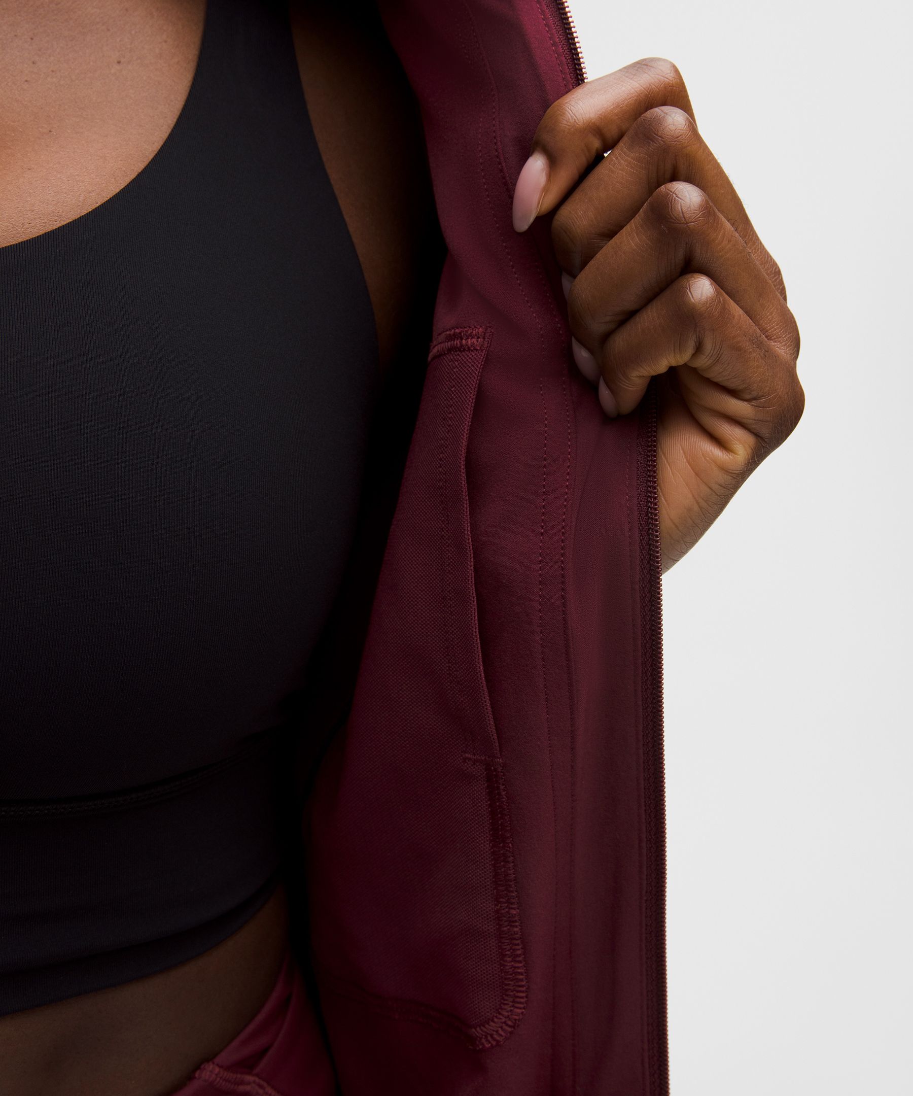 UV-Protective Cinch-Waist Running Jacket