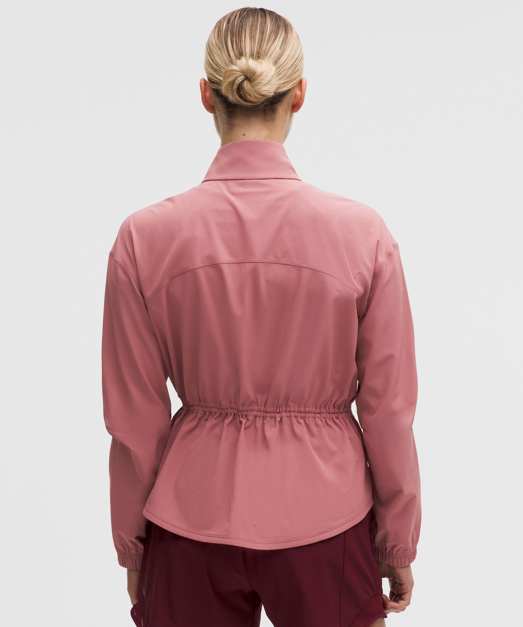 UV-Protective Cinch-Waist Running Jacket