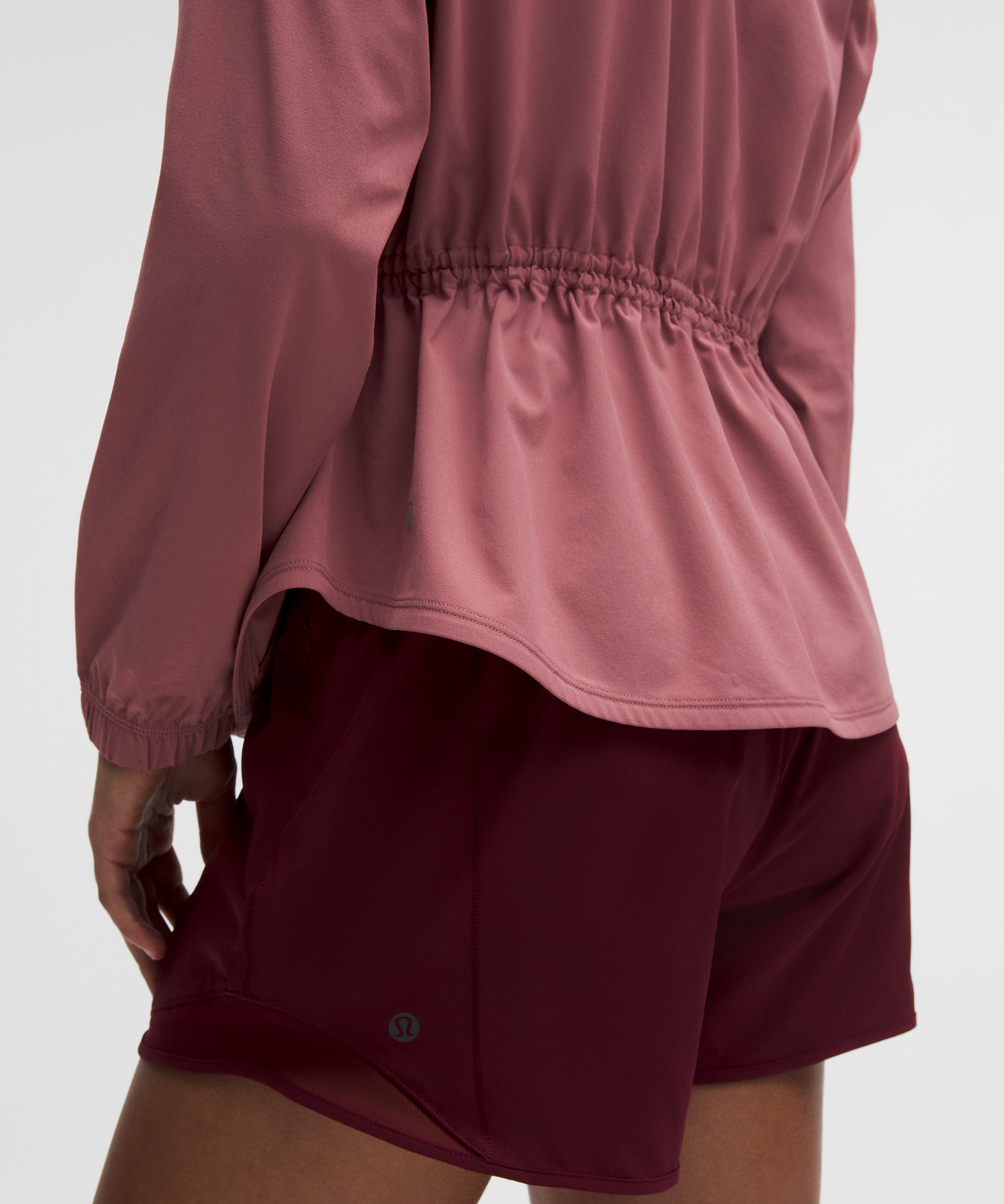 UV-Protective Cinch-Waist Running Jacket