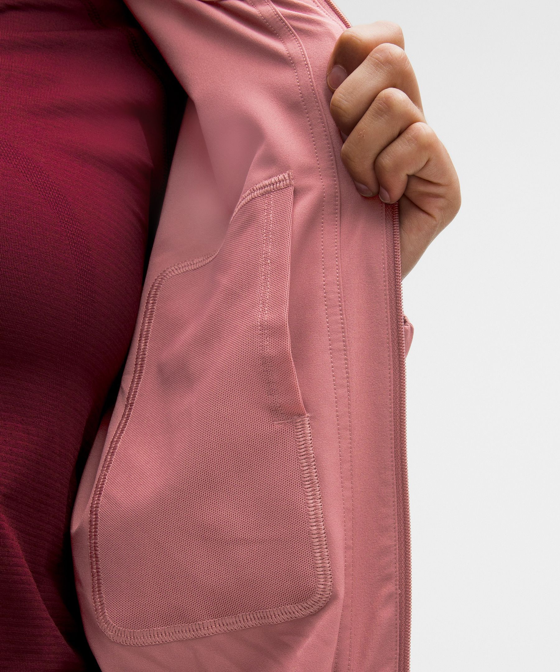 UV-Protective Cinch-Waist Running Jacket