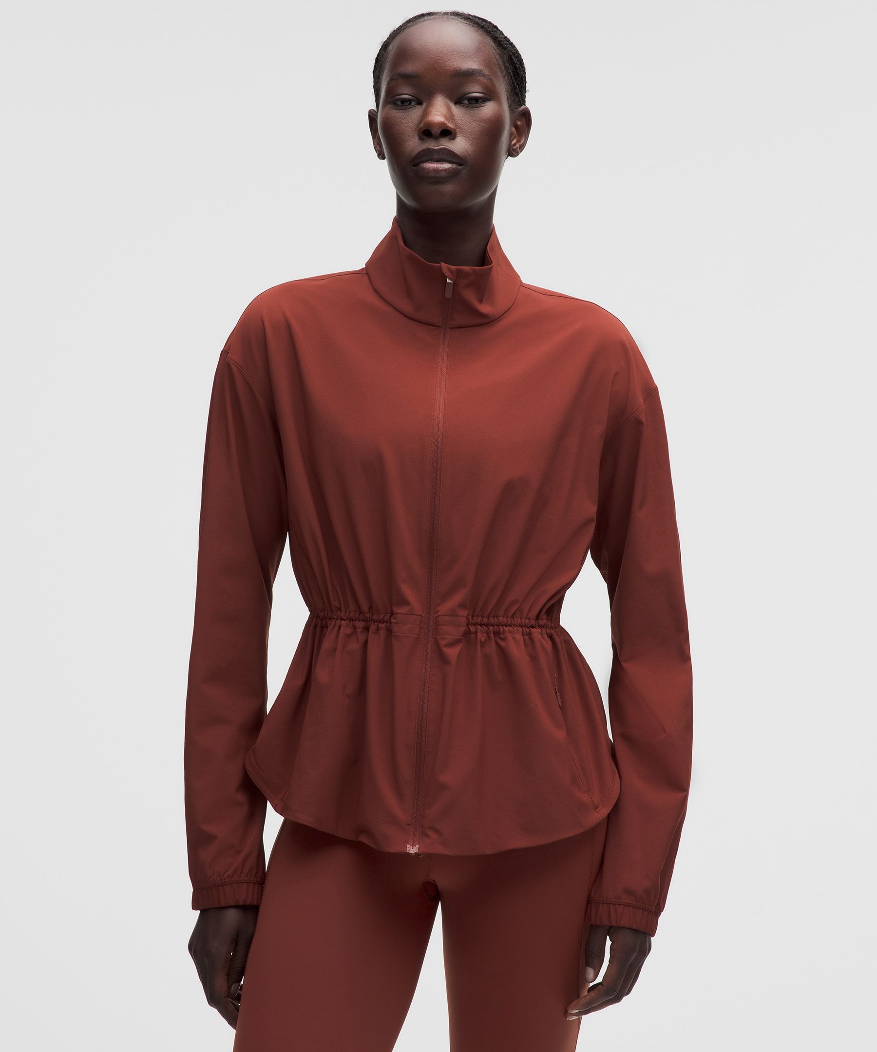 lululemon – Women’s UV-Protective Cinch-Waist Running Jacket – Color Red – Size Large