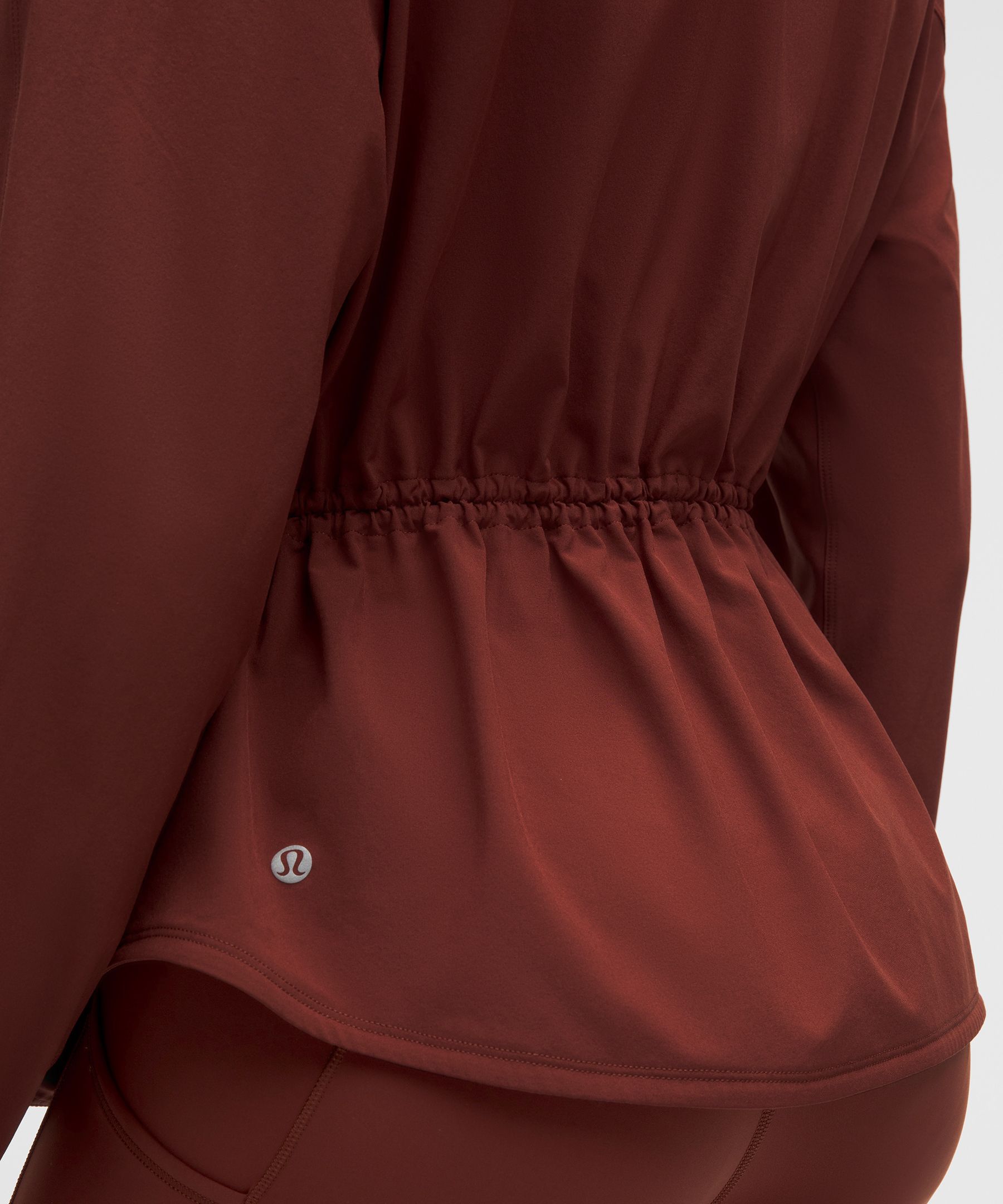 UV-Protective Cinch-Waist Running Jacket
