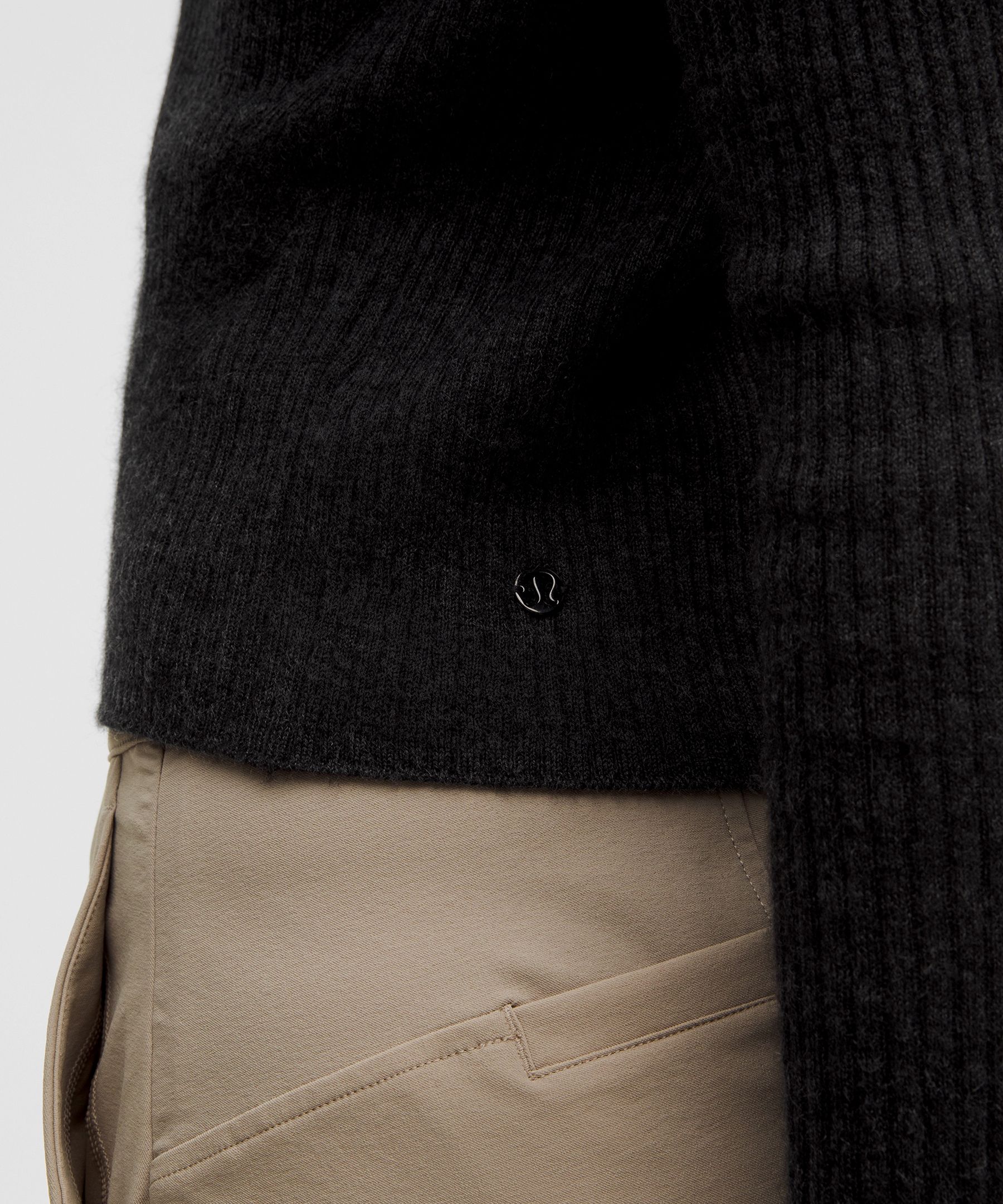 Lululemon Cashmere Scalloped Cuff Cardigan