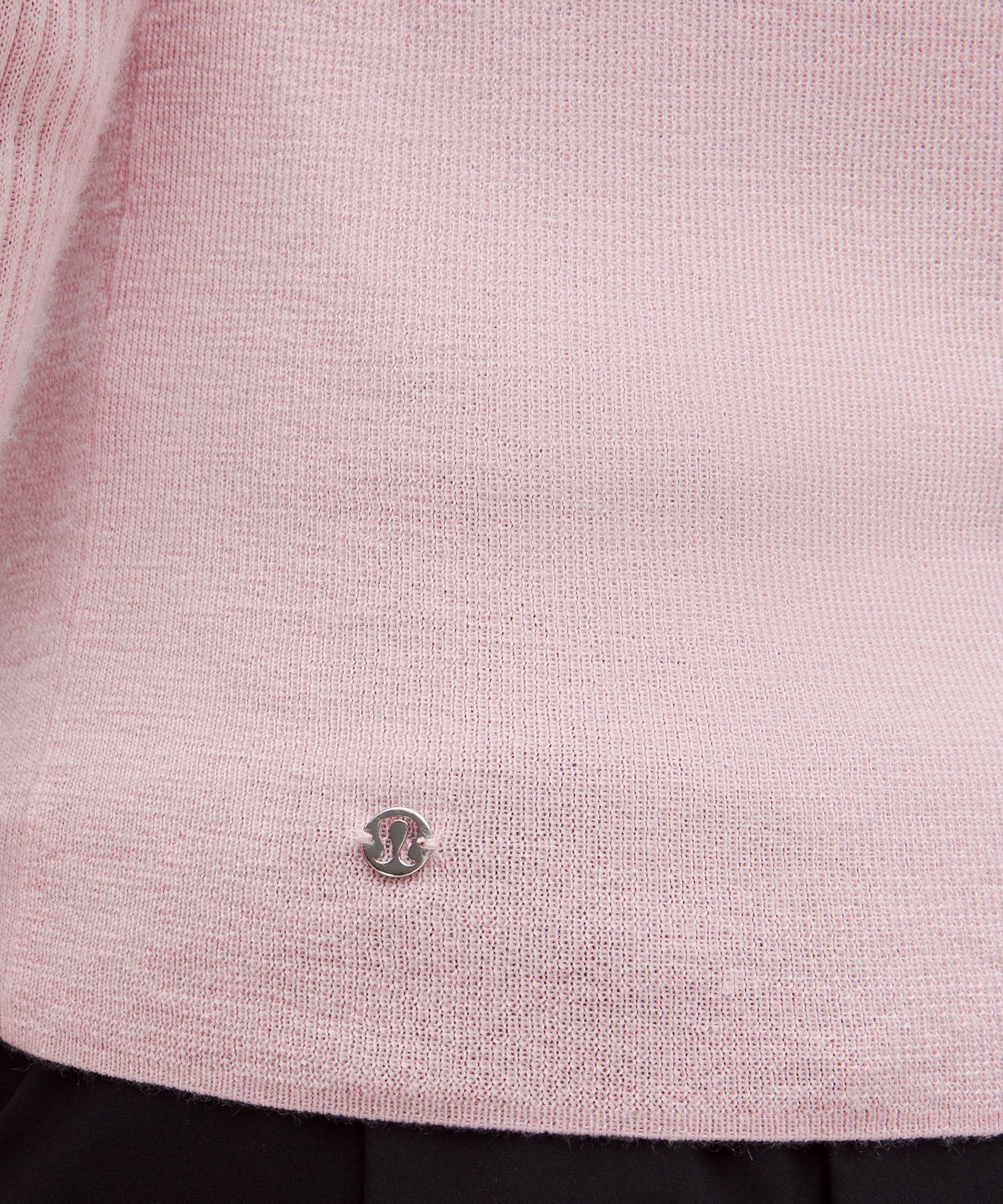 Lululemon Cashmere Scalloped Cuff Crewneck