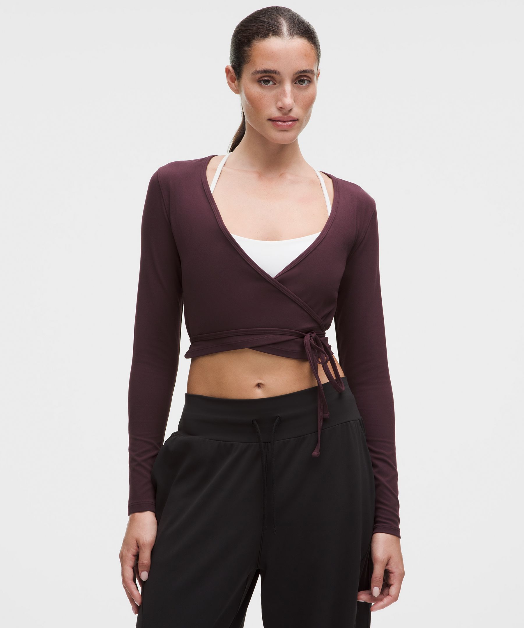 Nulu Long-Sleeve Cropped Wrap