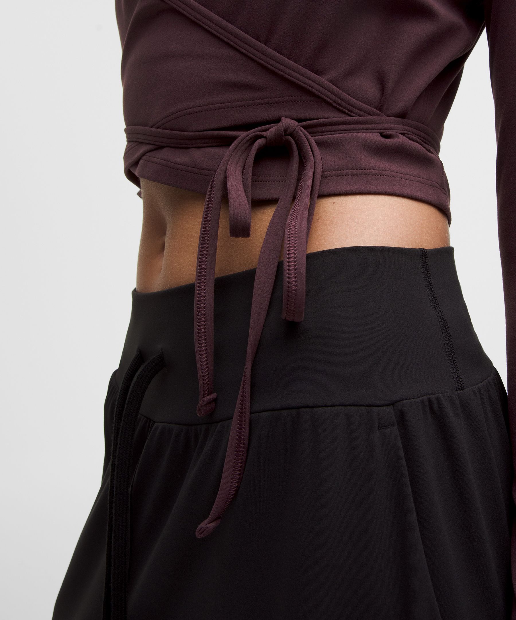 Nulu Long-Sleeve Cropped Wrap