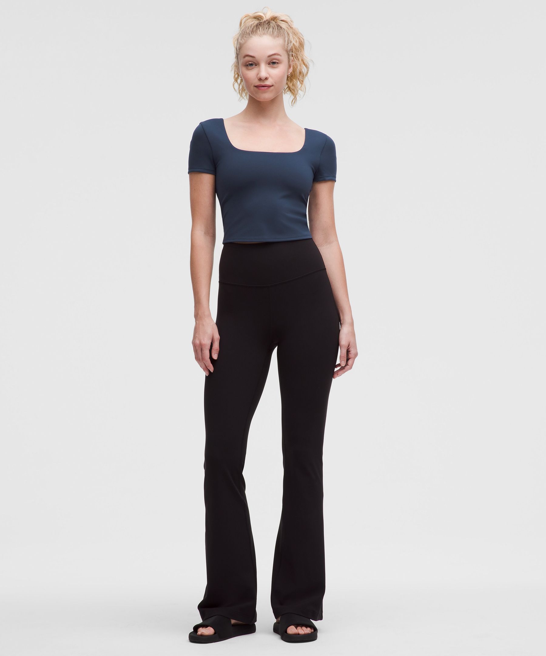 Lululemon Wunder Under Smoothcover Square-neck T-shirt
